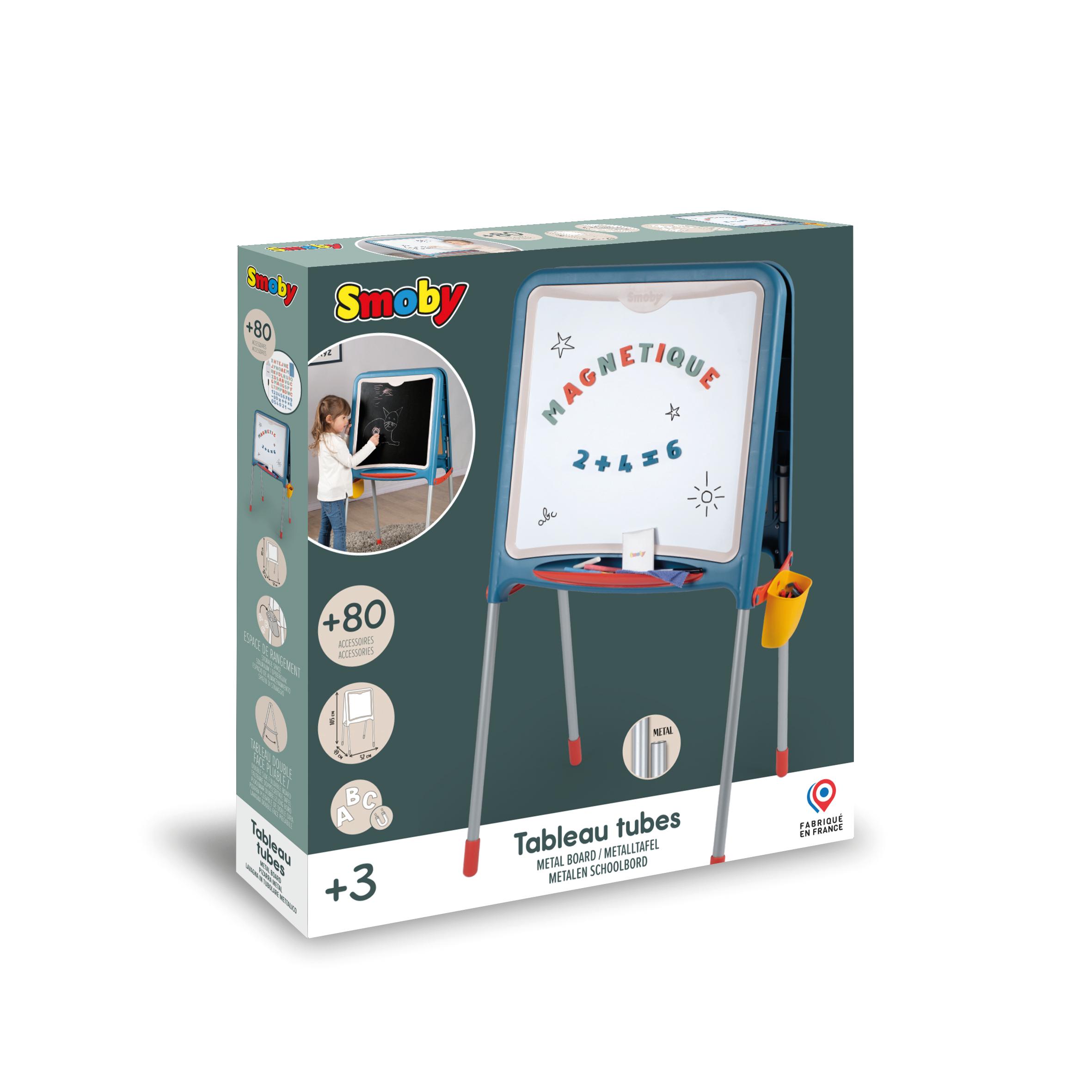 Voir la diapositive 7 : SMOBY Tableau tubes - Ardoise double face