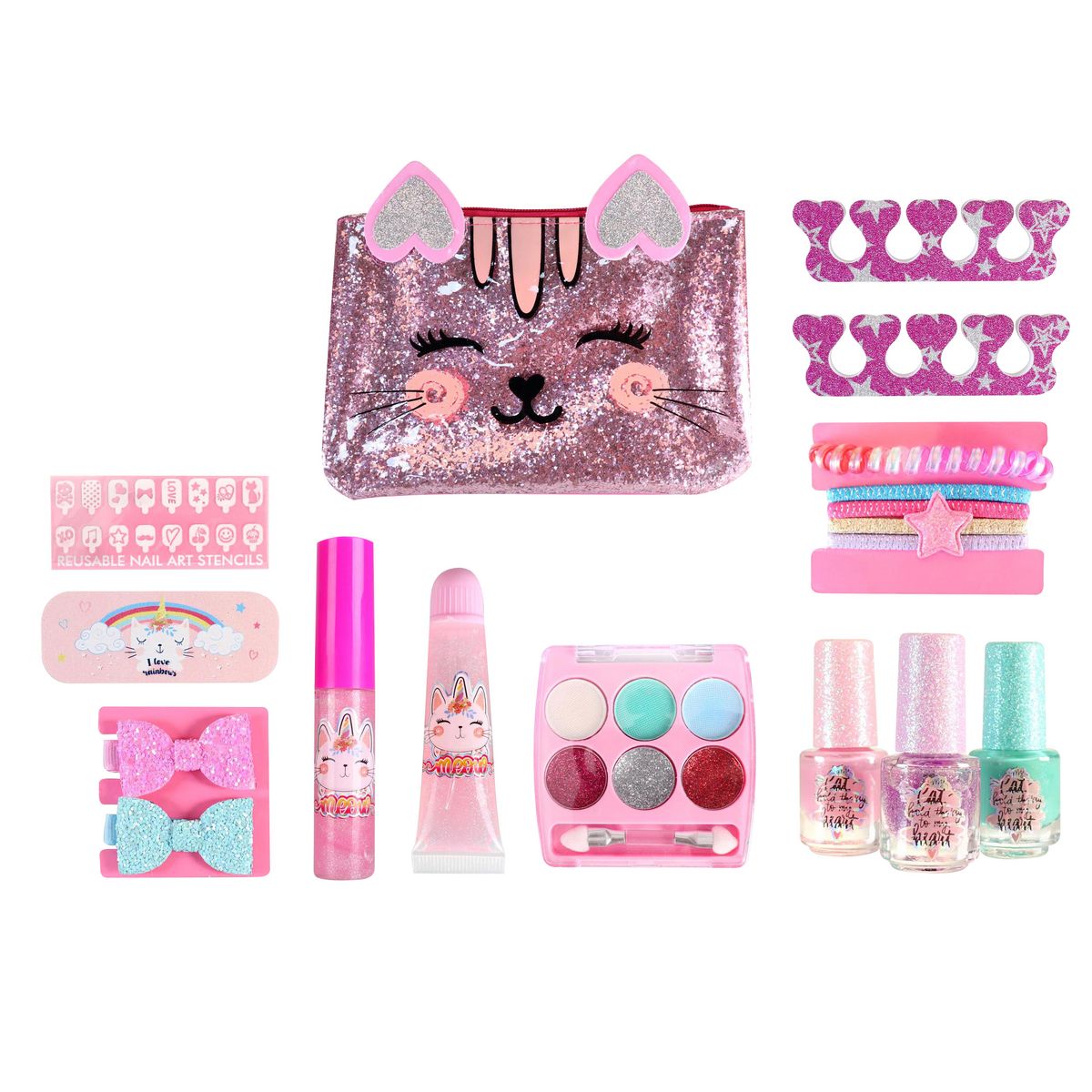 LG Coffret maxi Set maquillage licorne avec pochette