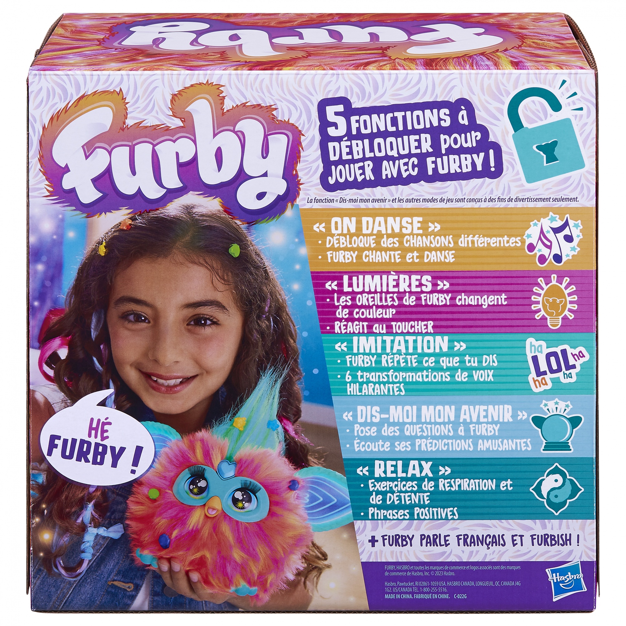 Voir la diapositive 2 : HASBRO Peluche interactive FURBY  - Corail