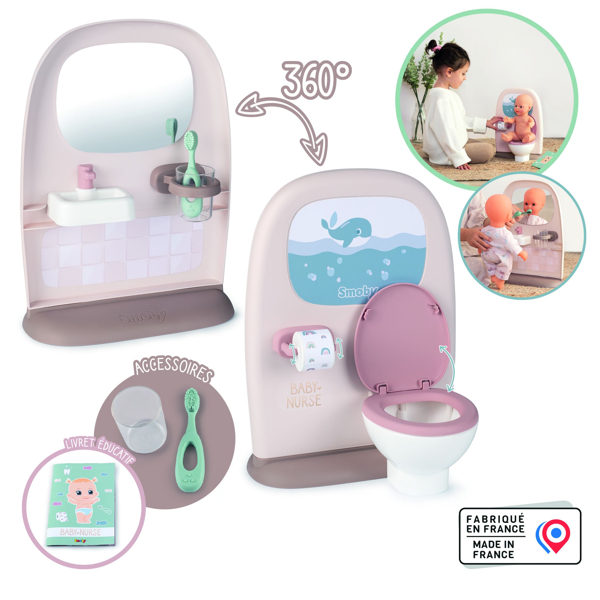 Voir la diapositive 7 : SMOBY Baby nurse - toilettes