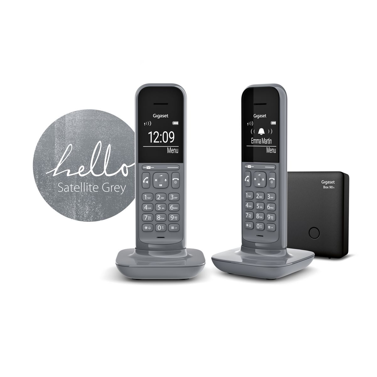 GIGASET Téléphone résidentiel CL390A DUO - Gris