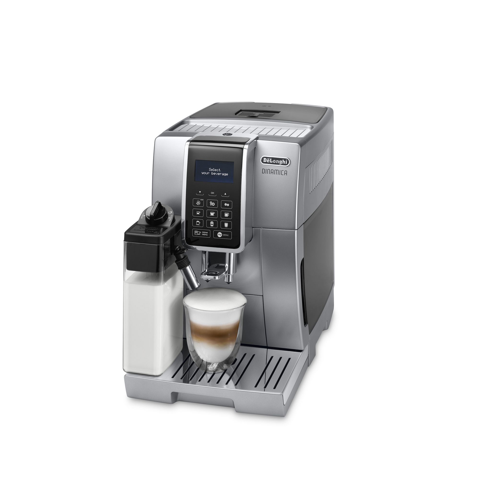 Voir la diapositive 2 : DELONGHI Machine à café expresso avec broyeur ECAM350.75.S - Gris