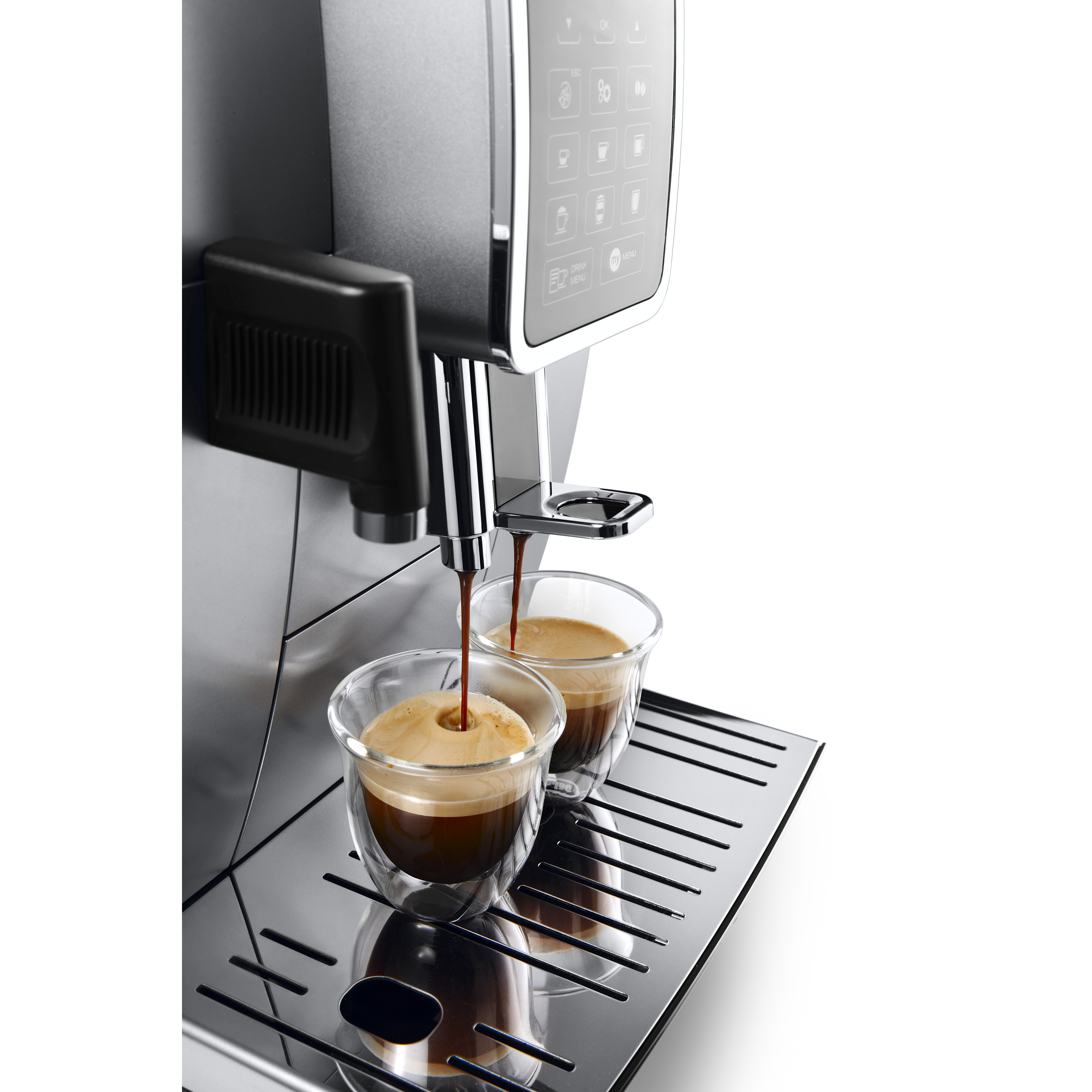Voir la diapositive 14 : DELONGHI Machine à café expresso avec broyeur ECAM350.75.S - Gris