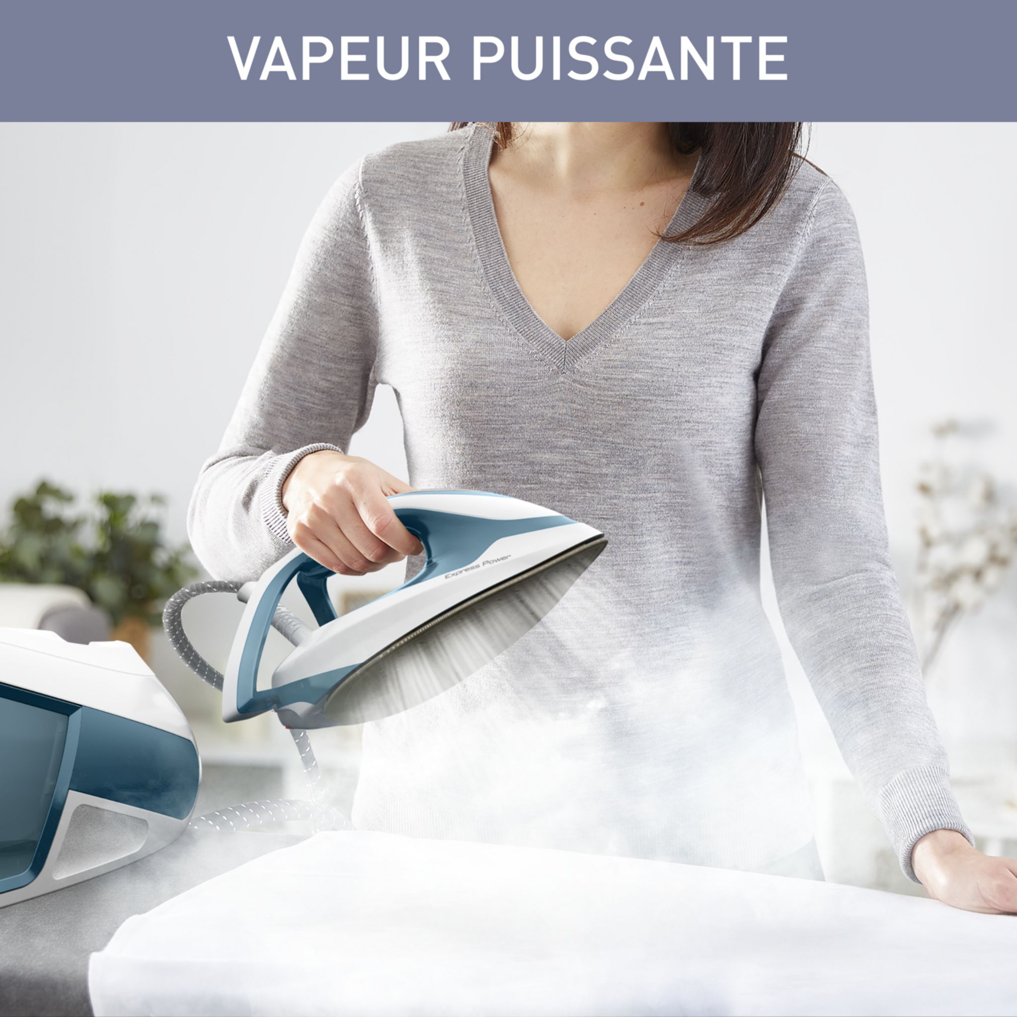 Voir la diapositive 11 : CALOR Centrale vapeur&nbsp;&nbsp;Express Power SV8111 - Bleu