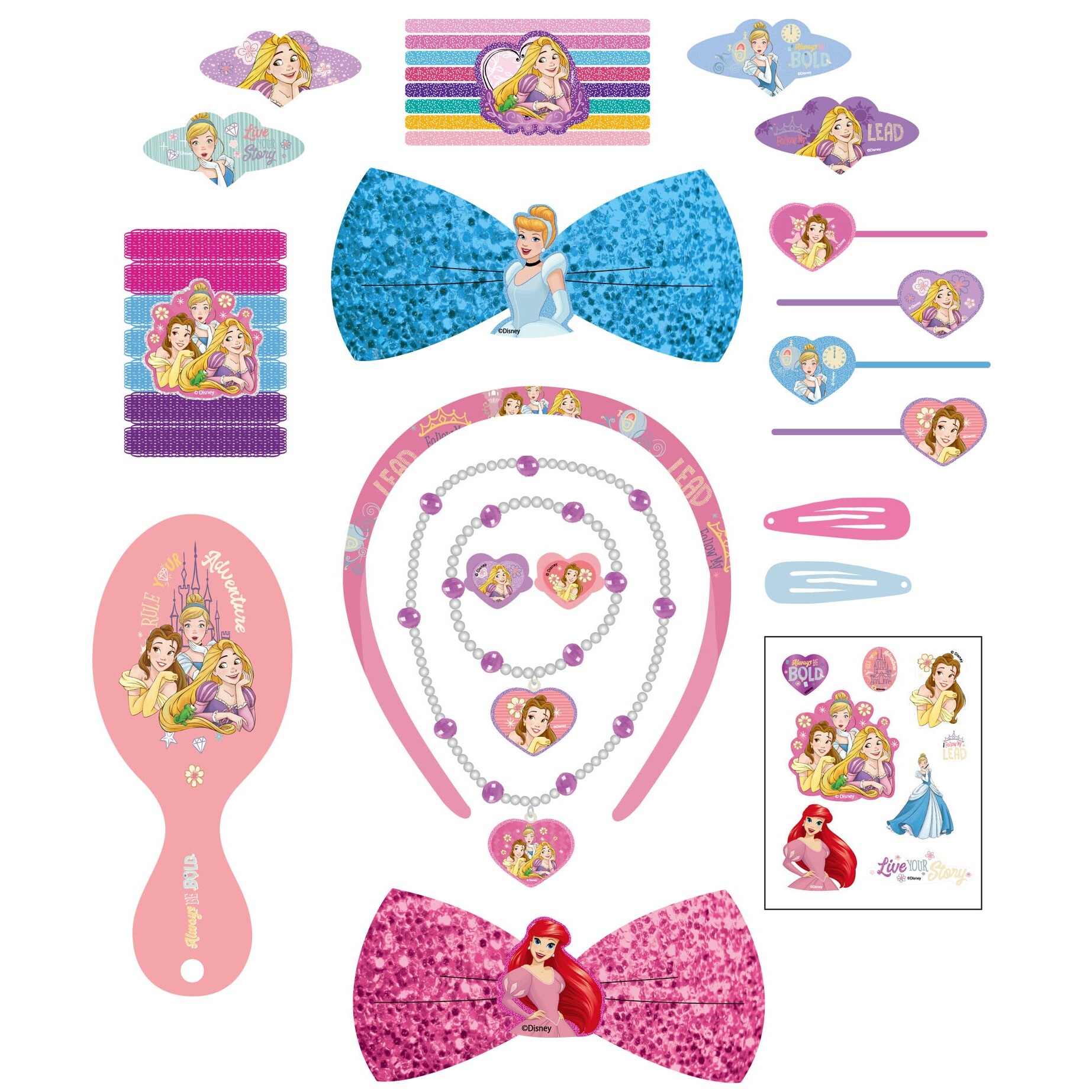 Voir la diapositive 2 : Coffret Disney Princess Bijou et Beauté 34 pièces