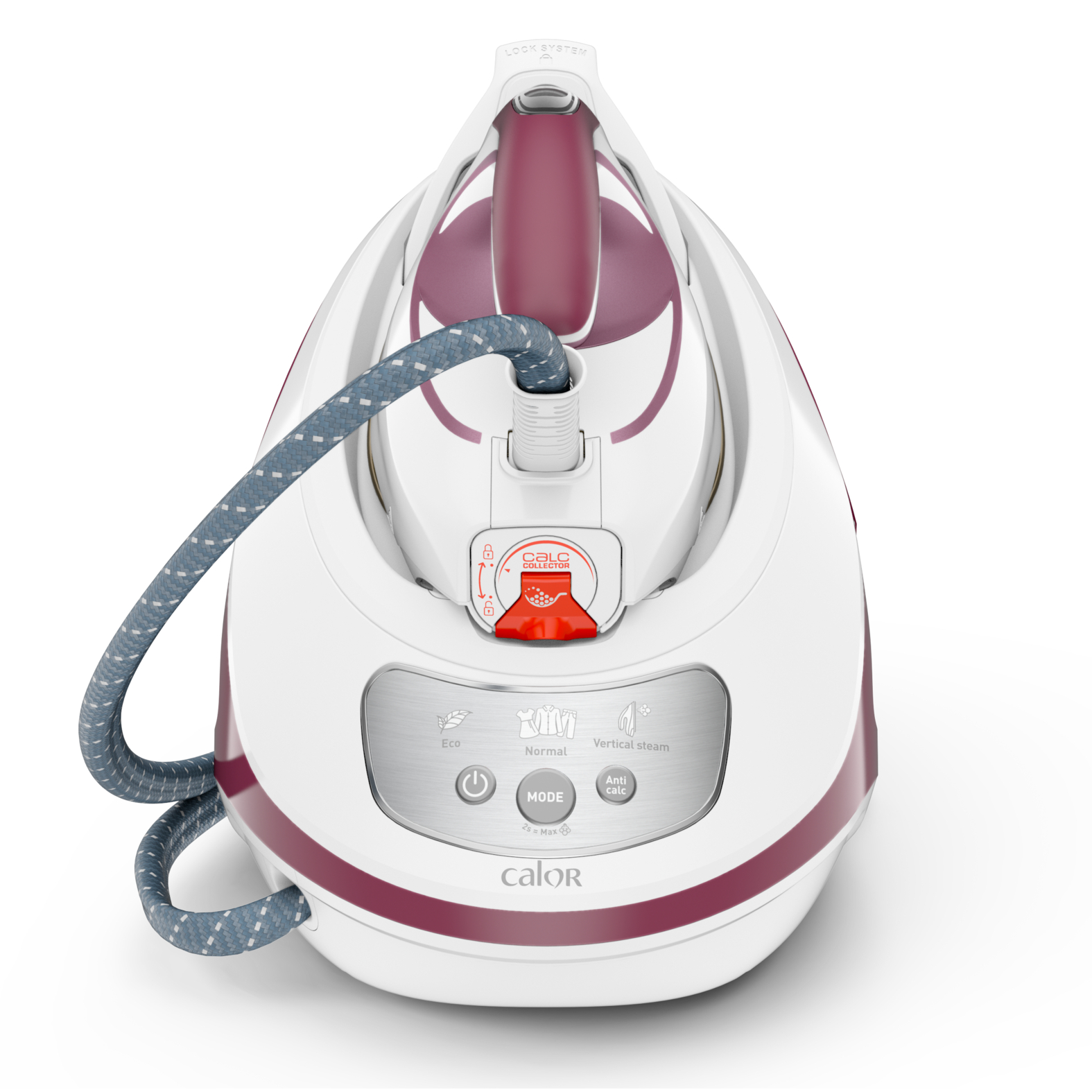 Voir la diapositive 2 : CALOR Centrale vapeur&nbsp;Express&nbsp;Protect Powerful&nbsp;SV9201 - Violet