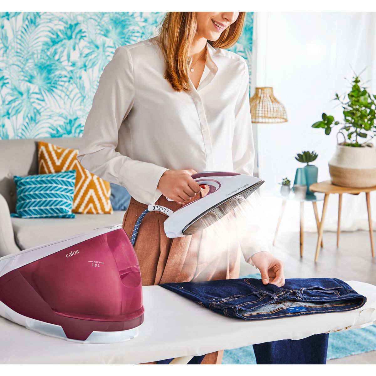 CALOR Centrale vapeur&nbsp;Express&nbsp;Protect Powerful&nbsp;SV9201 - Violet