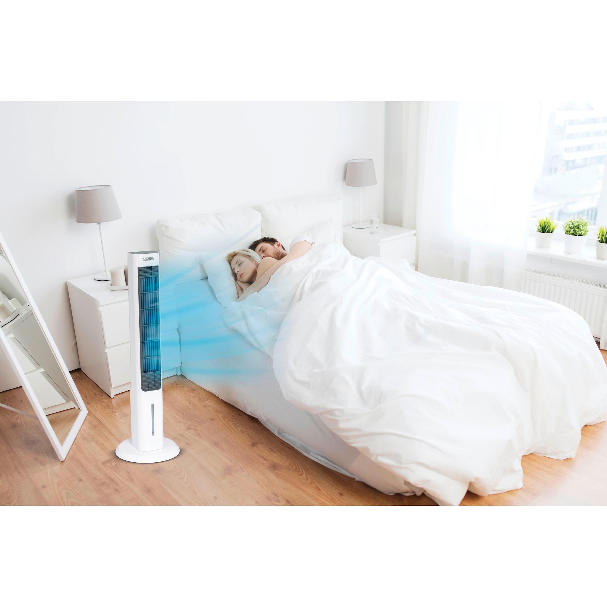 Voir la diapositive 3 : VENTEO Ventilateur colonne 3 en 1 FRESH06 - Blanc