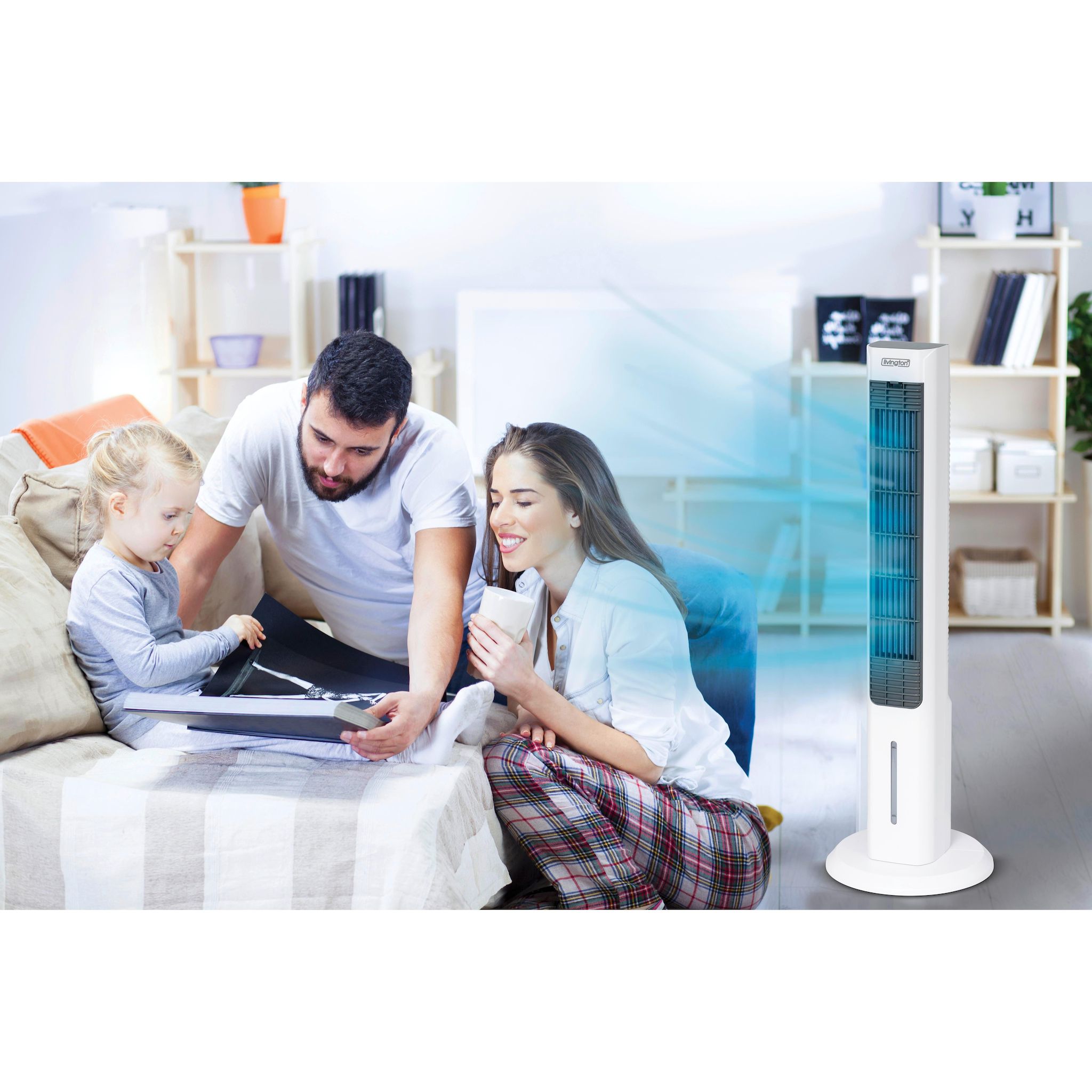 Voir la diapositive 6 : VENTEO Ventilateur colonne 3 en 1 FRESH06 - Blanc