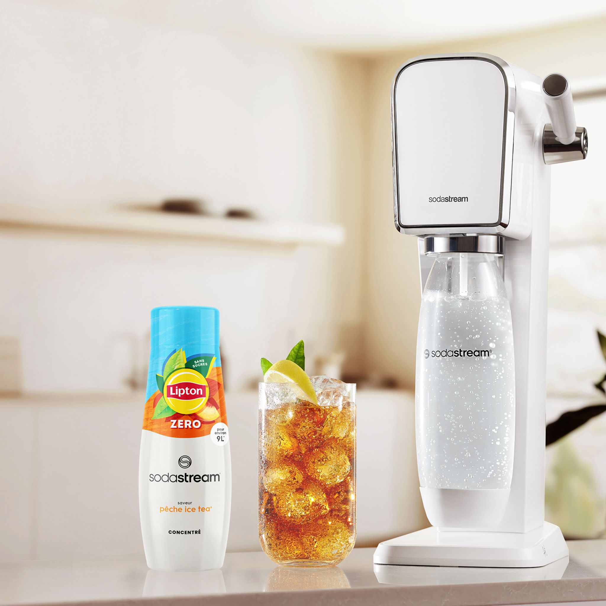 Voir la diapositive 4 : SODASTREAM Concentré pour soda Ice Tea Pêche Zéro