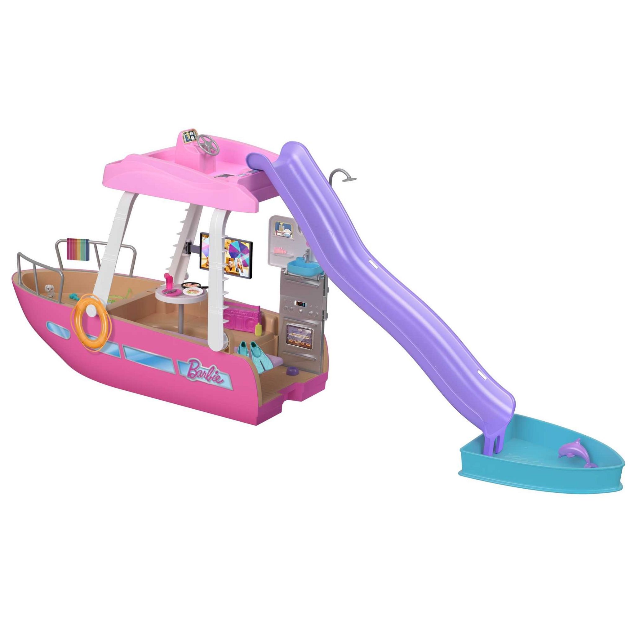 Voir la diapositive 5 : MATTEL Coffret Le Bateau de Rêve de Barbie