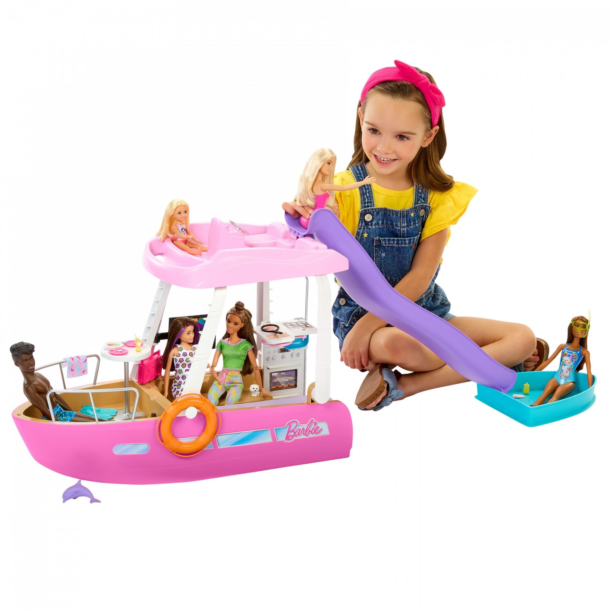 Voir la diapositive 6 : MATTEL Coffret Le Bateau de Rêve de Barbie