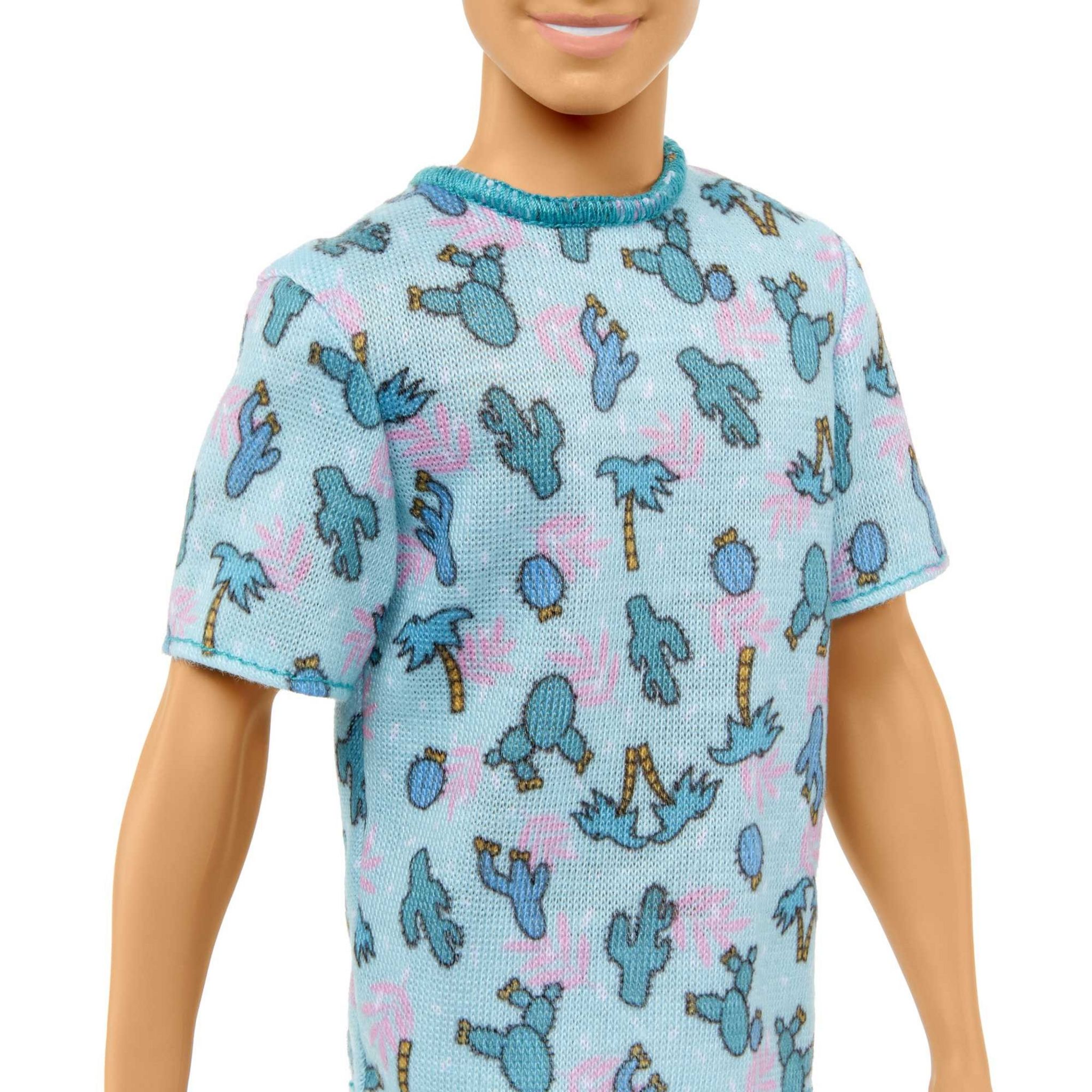 Voir la diapositive 2 : MATTEL Poupée Ken Fashionista T shirt Azur
