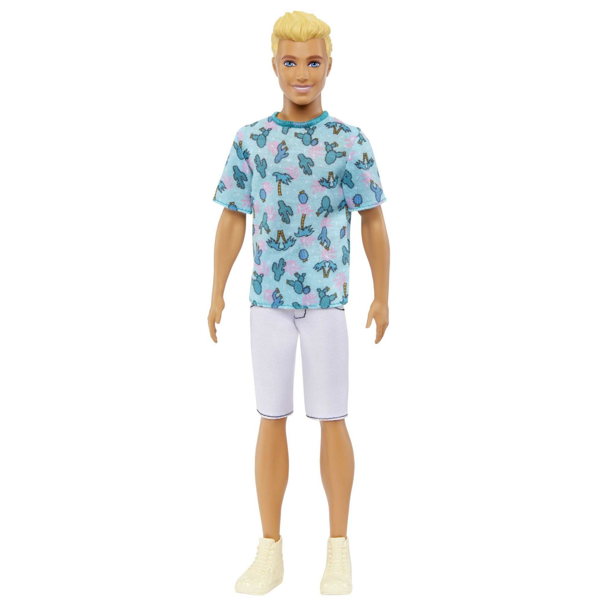 Voir la diapositive 6 : MATTEL Poupée Ken Fashionista T shirt Azur