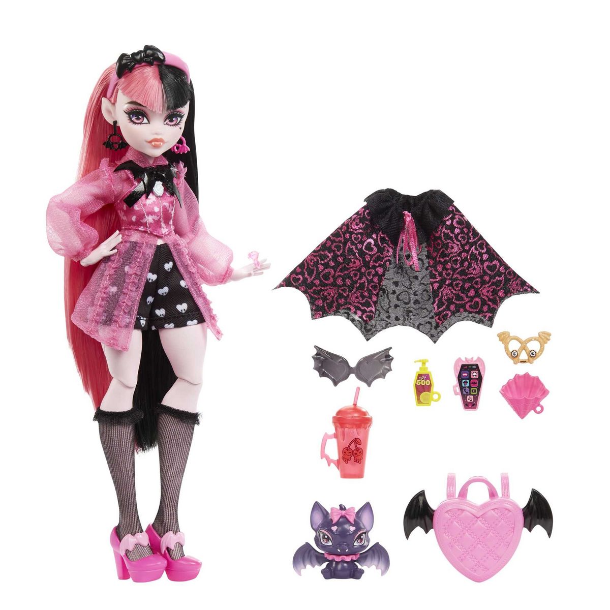 MATTEL Poupée Draculaura et Animal Monster High