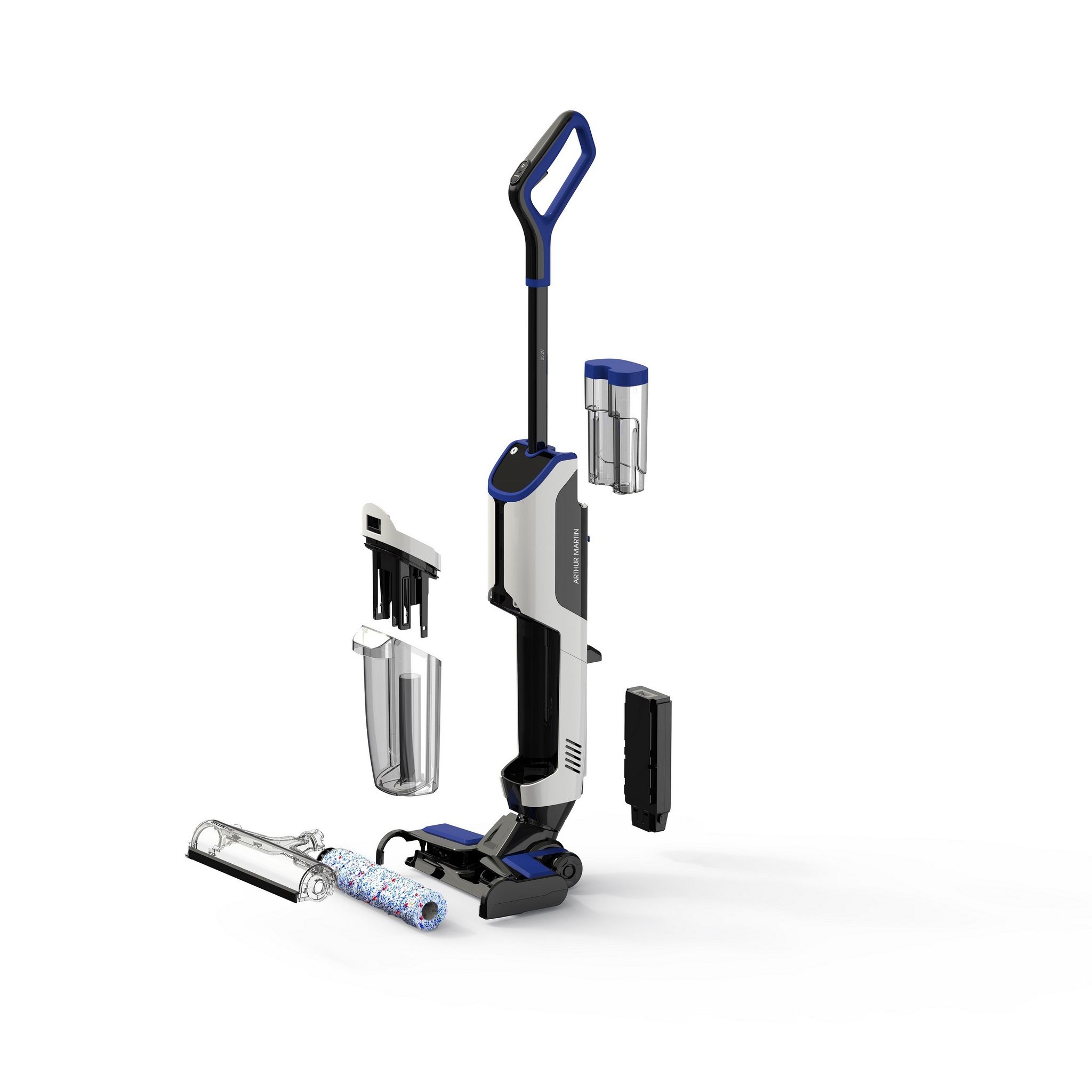 Voir la diapositive 9 : ARTHUR MARTIN Aspirateur balai nettoyeur sans fil AMP610 - Blanc