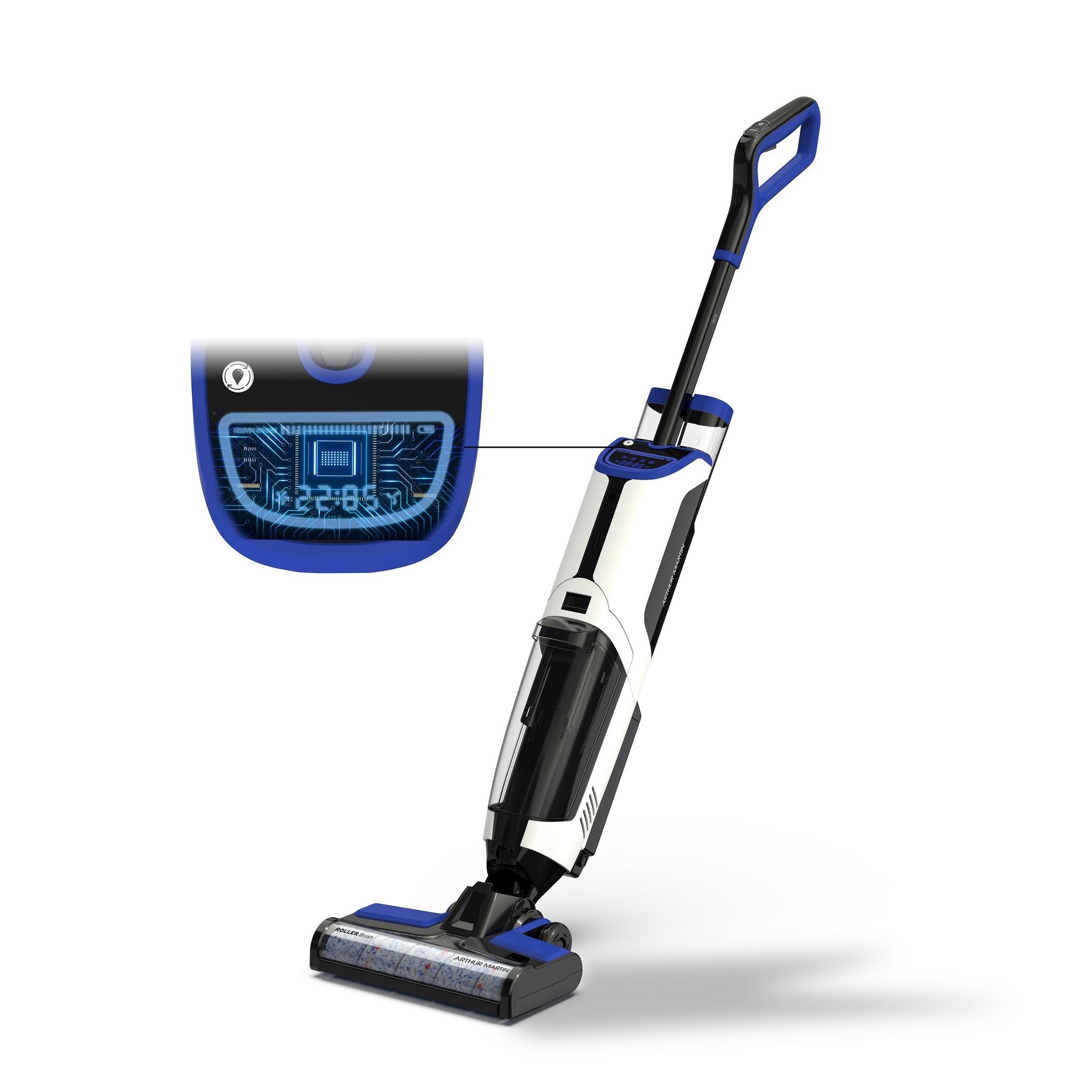 Voir la diapositive 10 : ARTHUR MARTIN Aspirateur balai nettoyeur sans fil AMP610 - Blanc