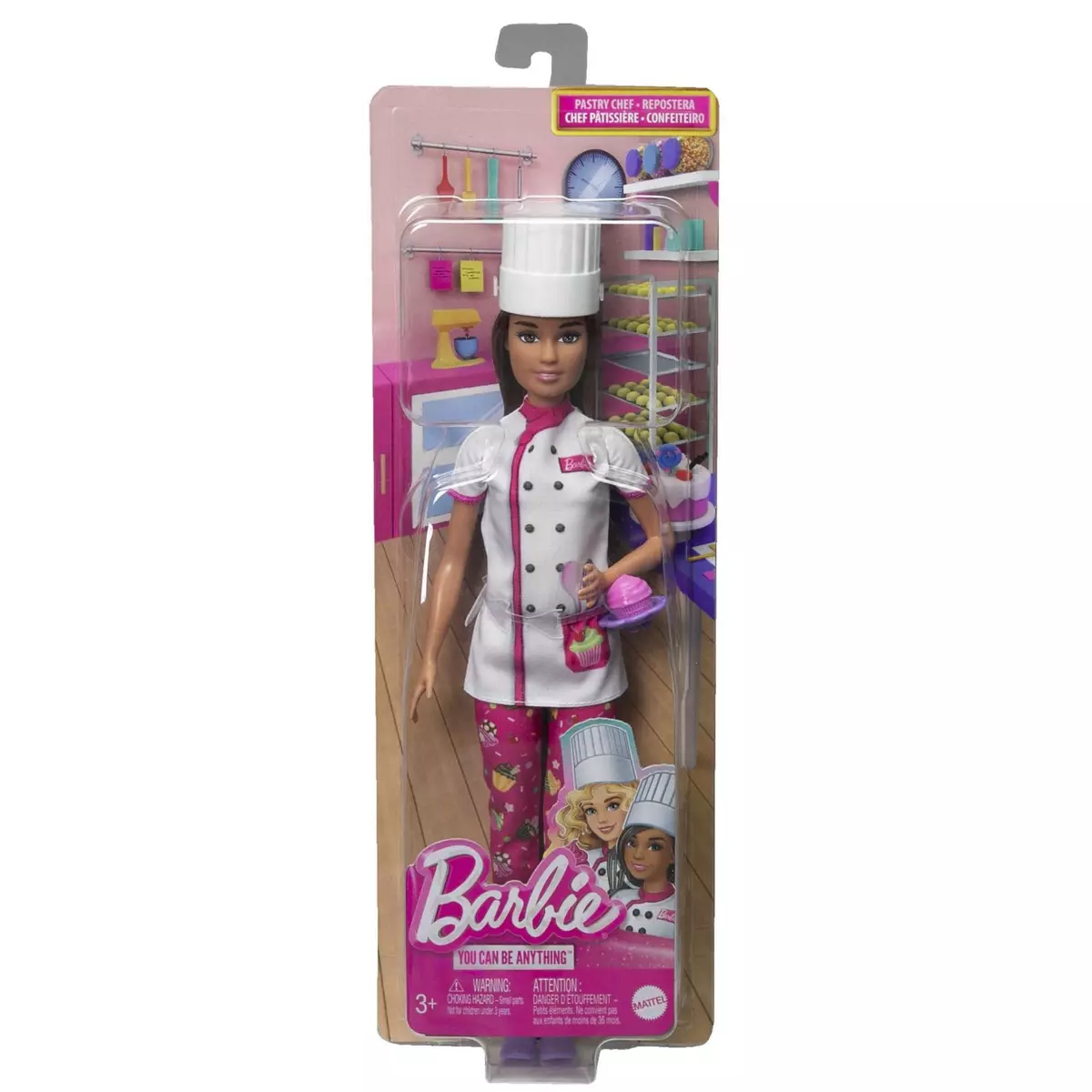 MATTEL Poupée Barbie Cheffe Pâtisserie
