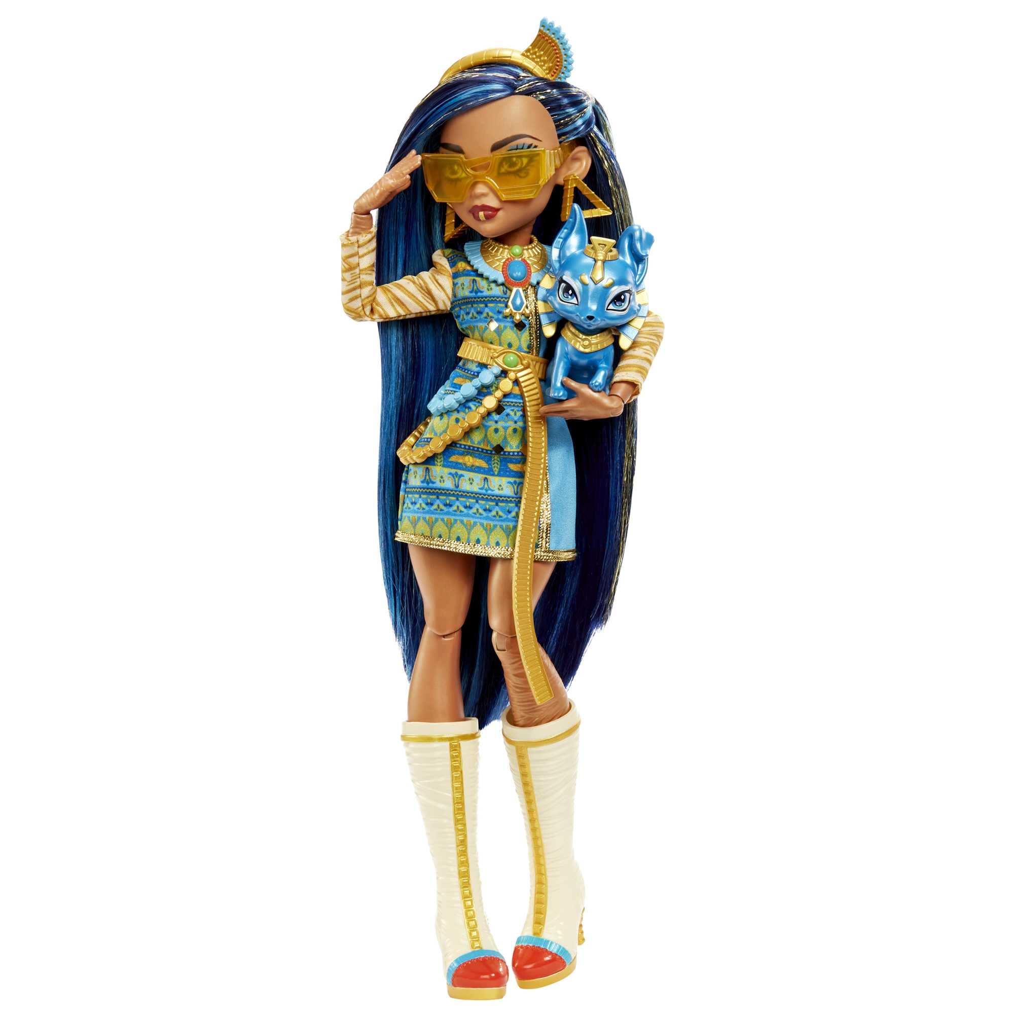 Voir la diapositive 5 : MATTEL Poupée Cléo DeNile et animal Monster High