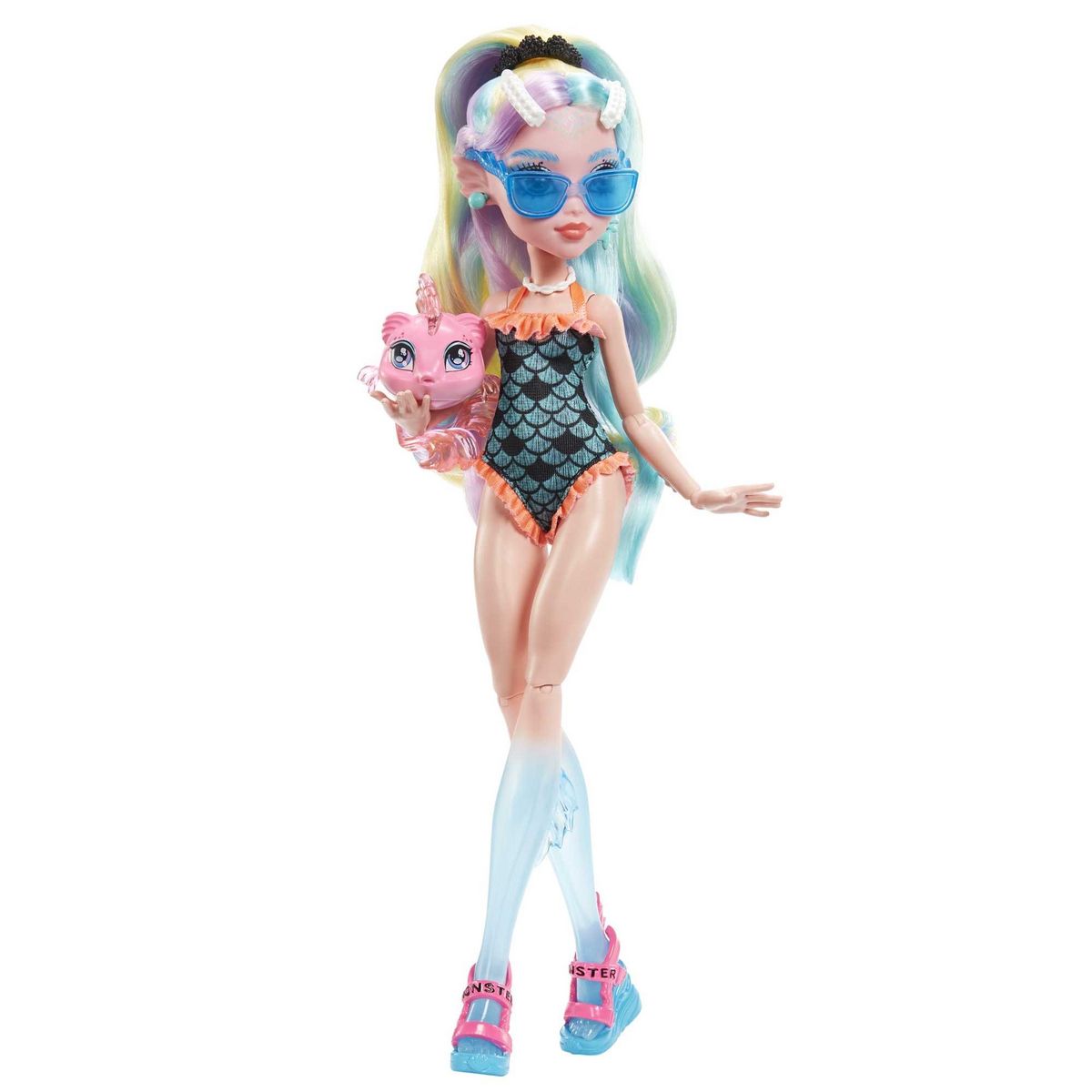 MATTEL Poupée Lagoona Blue et animal Monster High