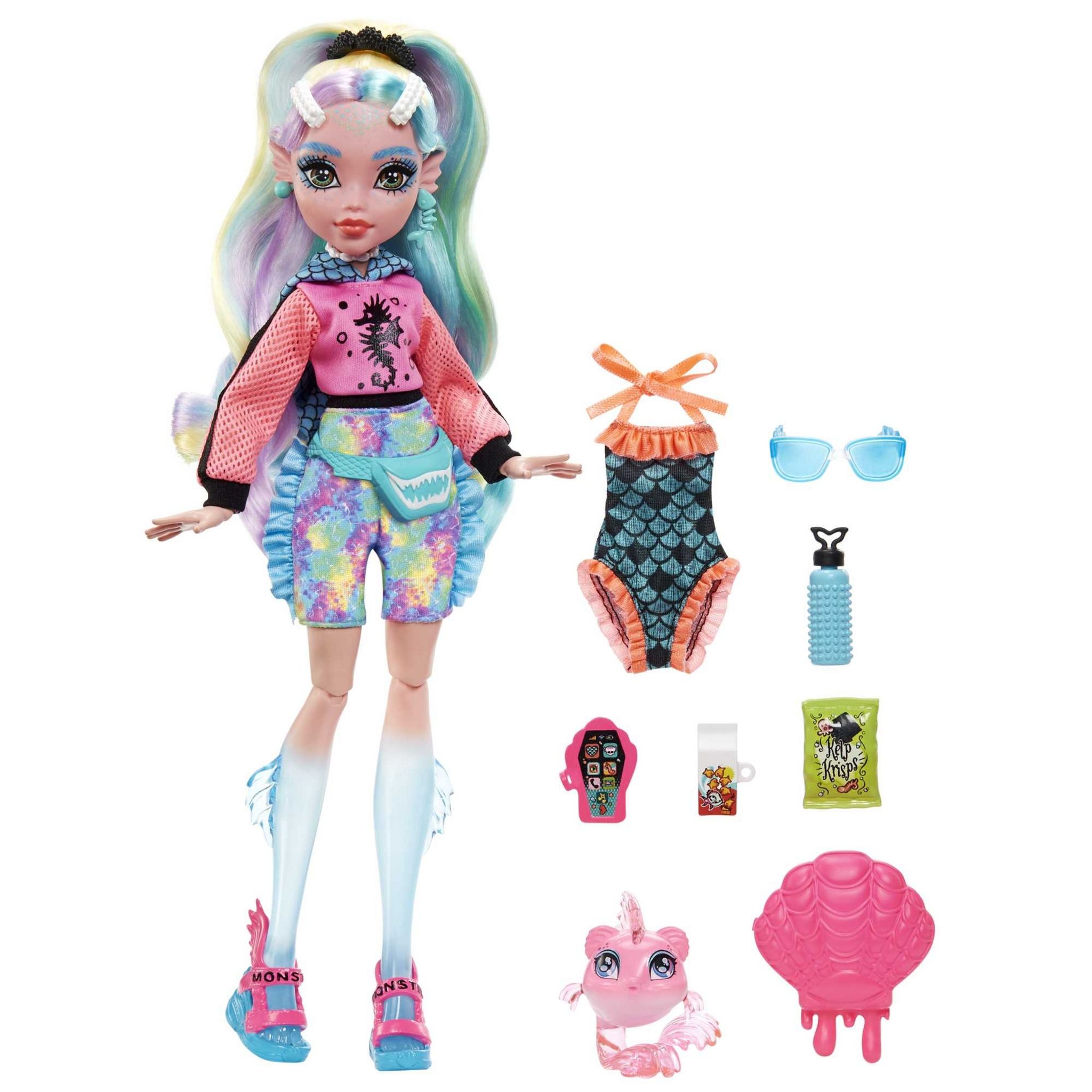 Voir la diapositive 7 : MATTEL Poupée Lagoona Blue et animal Monster High