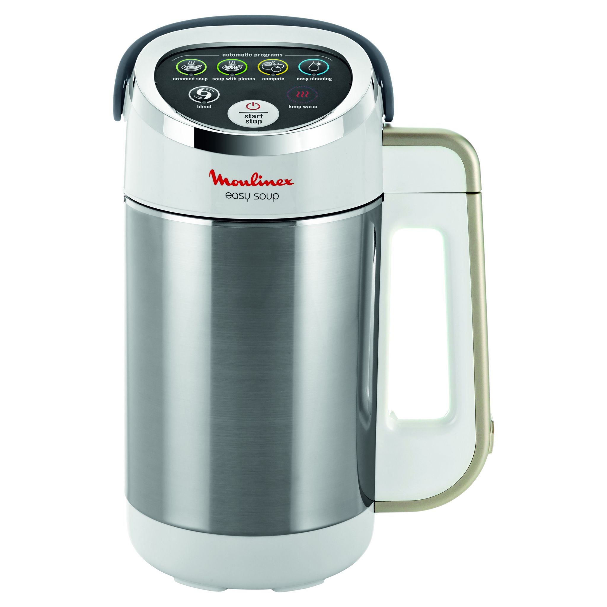 Voir la diapositive 2 : MOULINEX Blender chauffant soup maker LM841B10 - Argent et Blanc