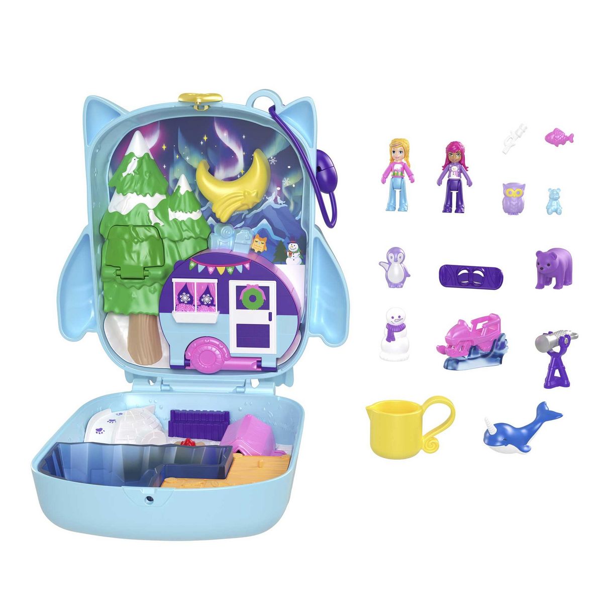MATTEL Coffret Hibou Pyjama Party Polly Pocket