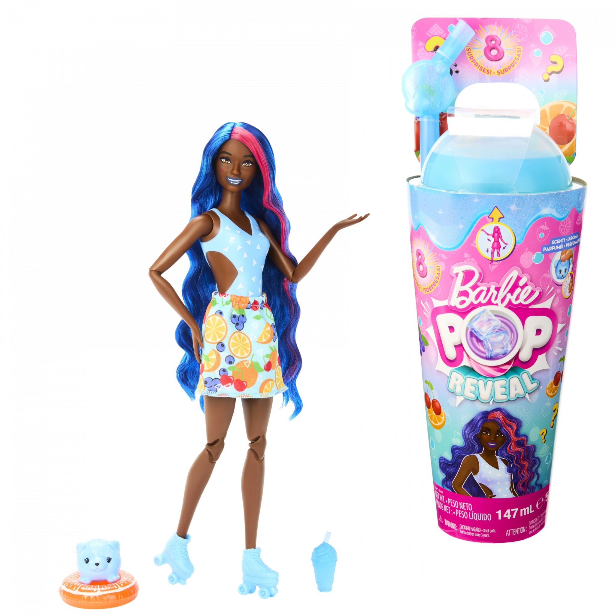 Voir la diapositive 3 : MATTEL Poupée Barbie Pop Reveal Cocktail