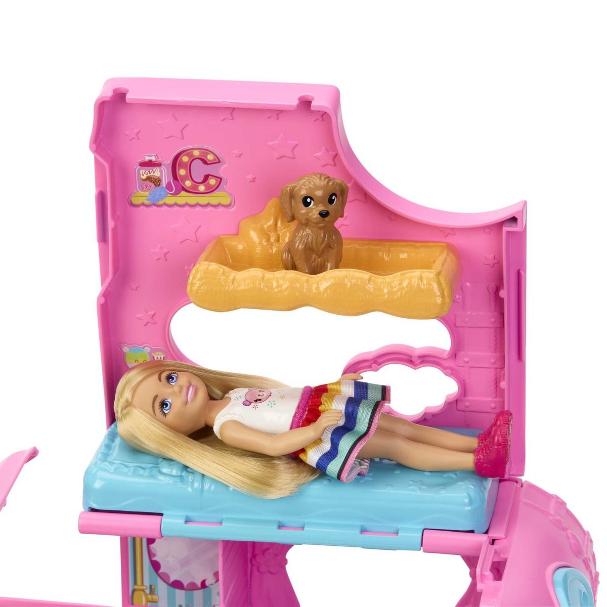 MATTEL Poupée Barbie Chelsea et Son Camping Car