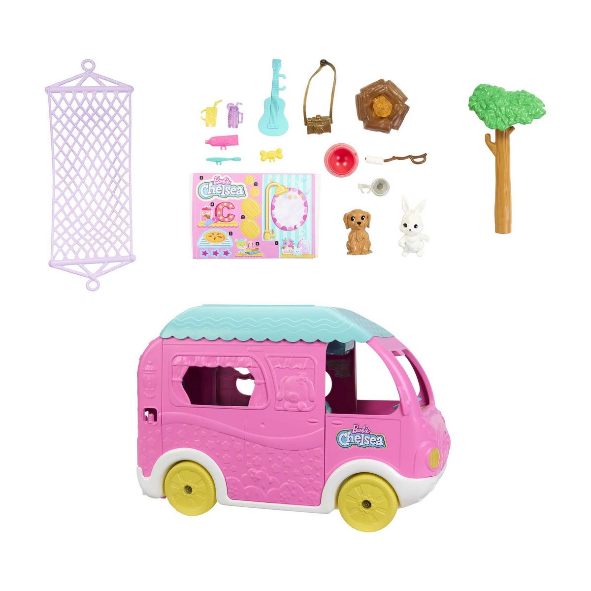 MATTEL Poupée Barbie Chelsea et Son Camping Car