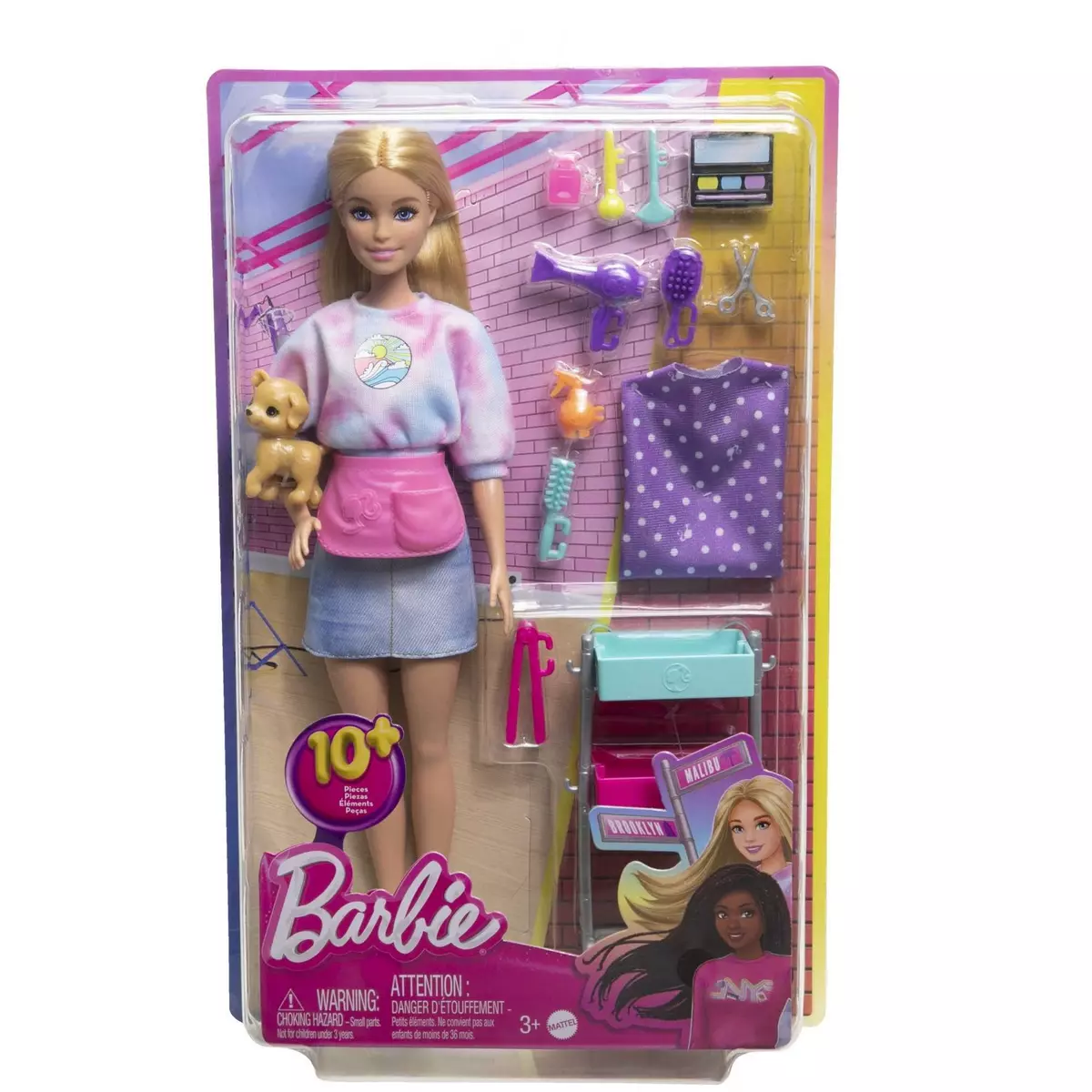 MATTEL Poupée Barbie Malibu Styliste