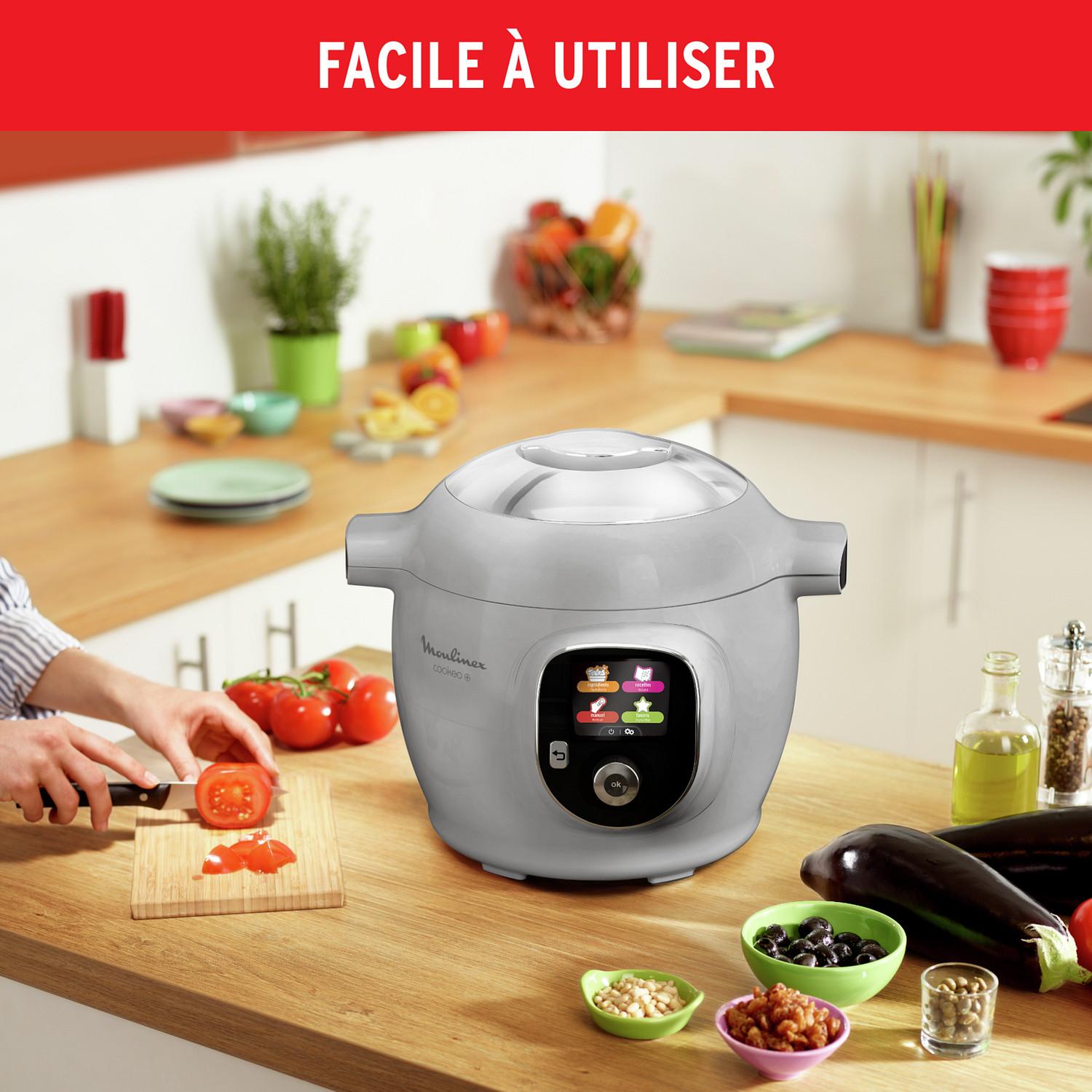 Voir la diapositive 3 : MOULINEX Multicuiseur intelligent Cookeo CE854B10 - Gris