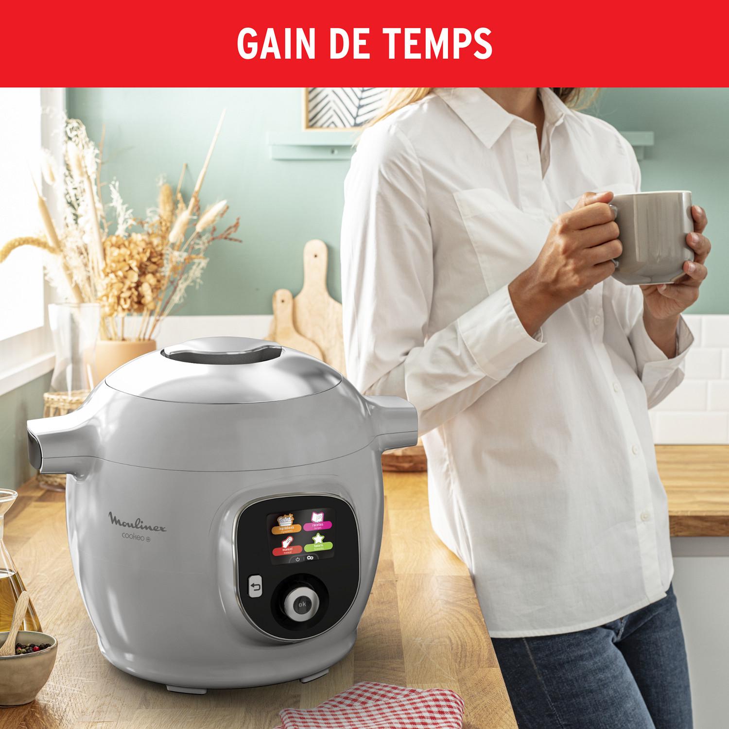 Voir la diapositive 5 : MOULINEX Multicuiseur intelligent Cookeo CE854B10 - Gris