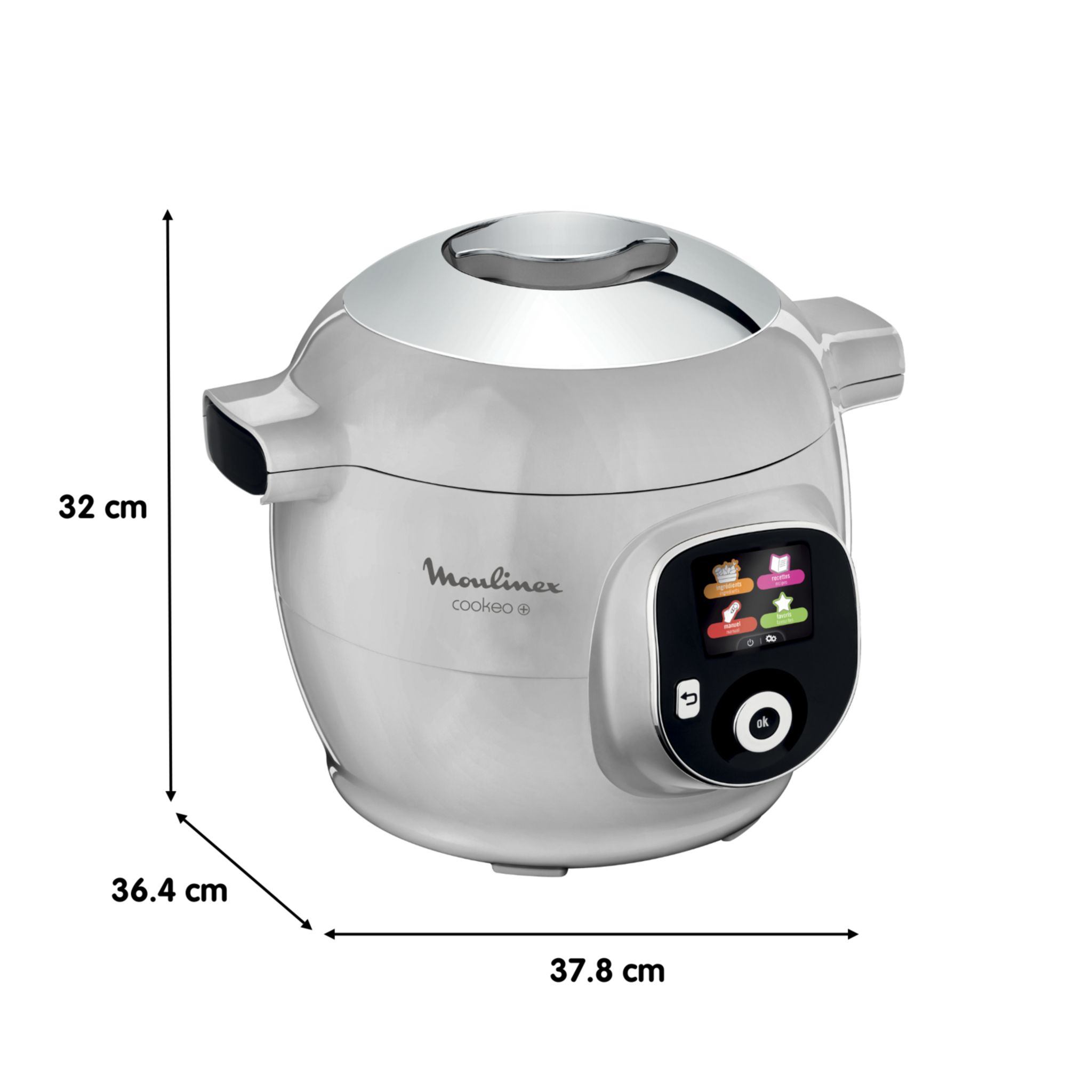 Voir la diapositive 10 : MOULINEX Multicuiseur intelligent Cookeo CE854B10 - Gris