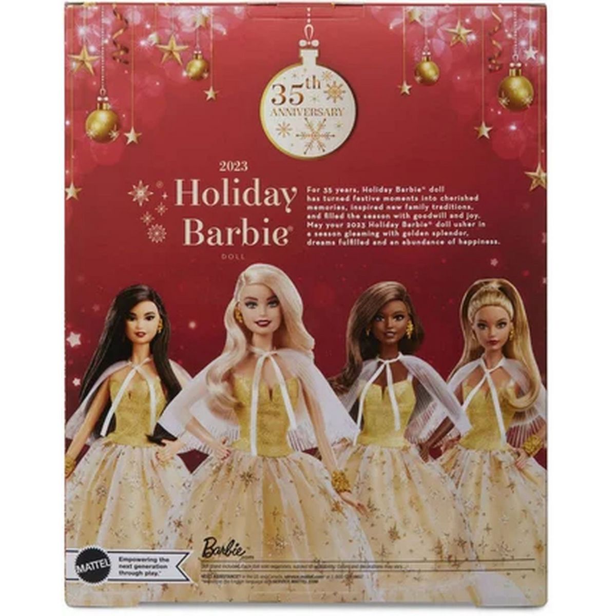 MATTEL Poupée Barbie Joyeux Noel Blonde