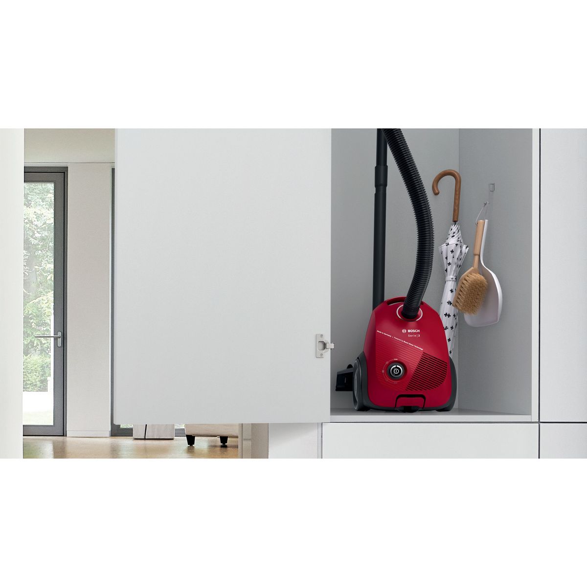 BOSCH Aspirateur traîneau avec sac BGLS2RD1 - Rouge