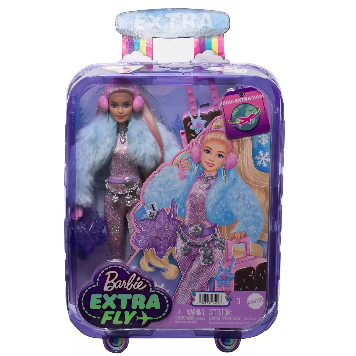MATTEL Poupée Barbie Extra Fly