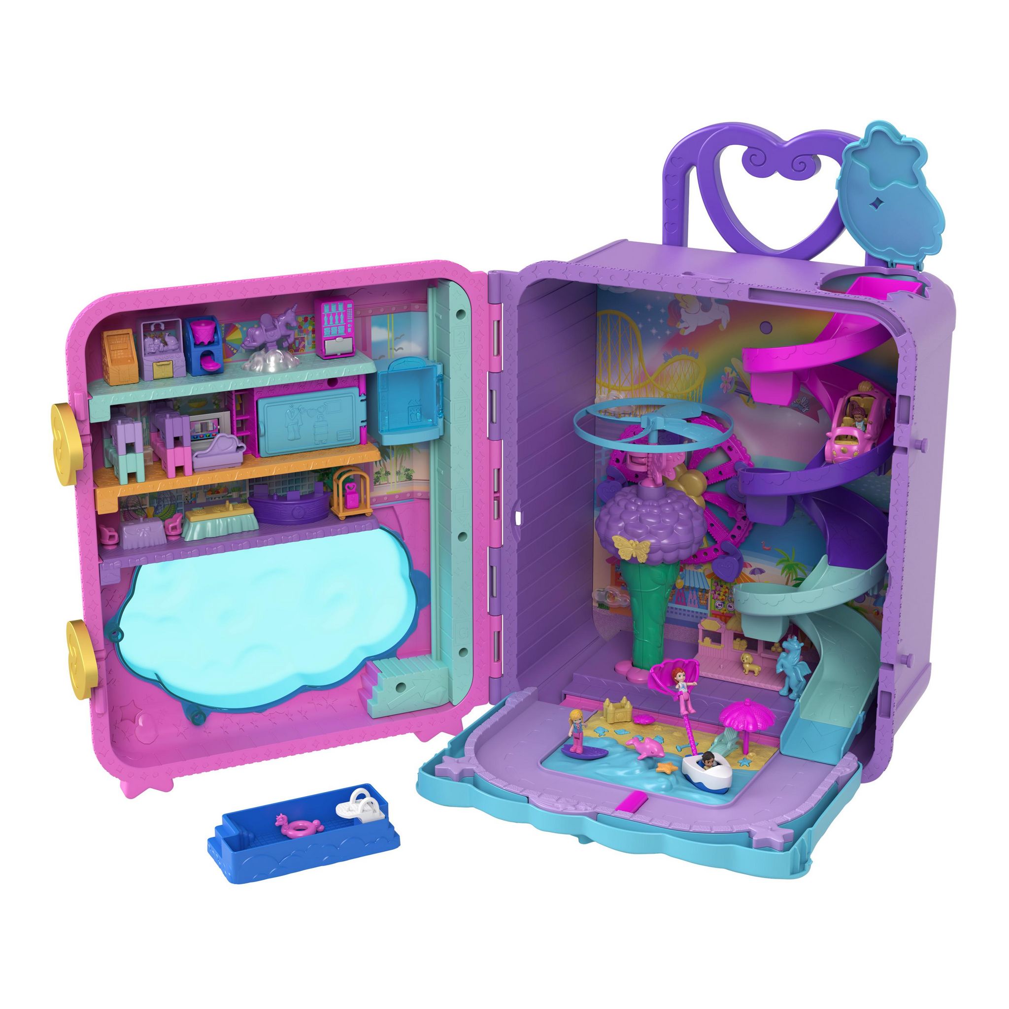 Voir la diapositive 4 : MATTEL Valise surprise Polly Pocket