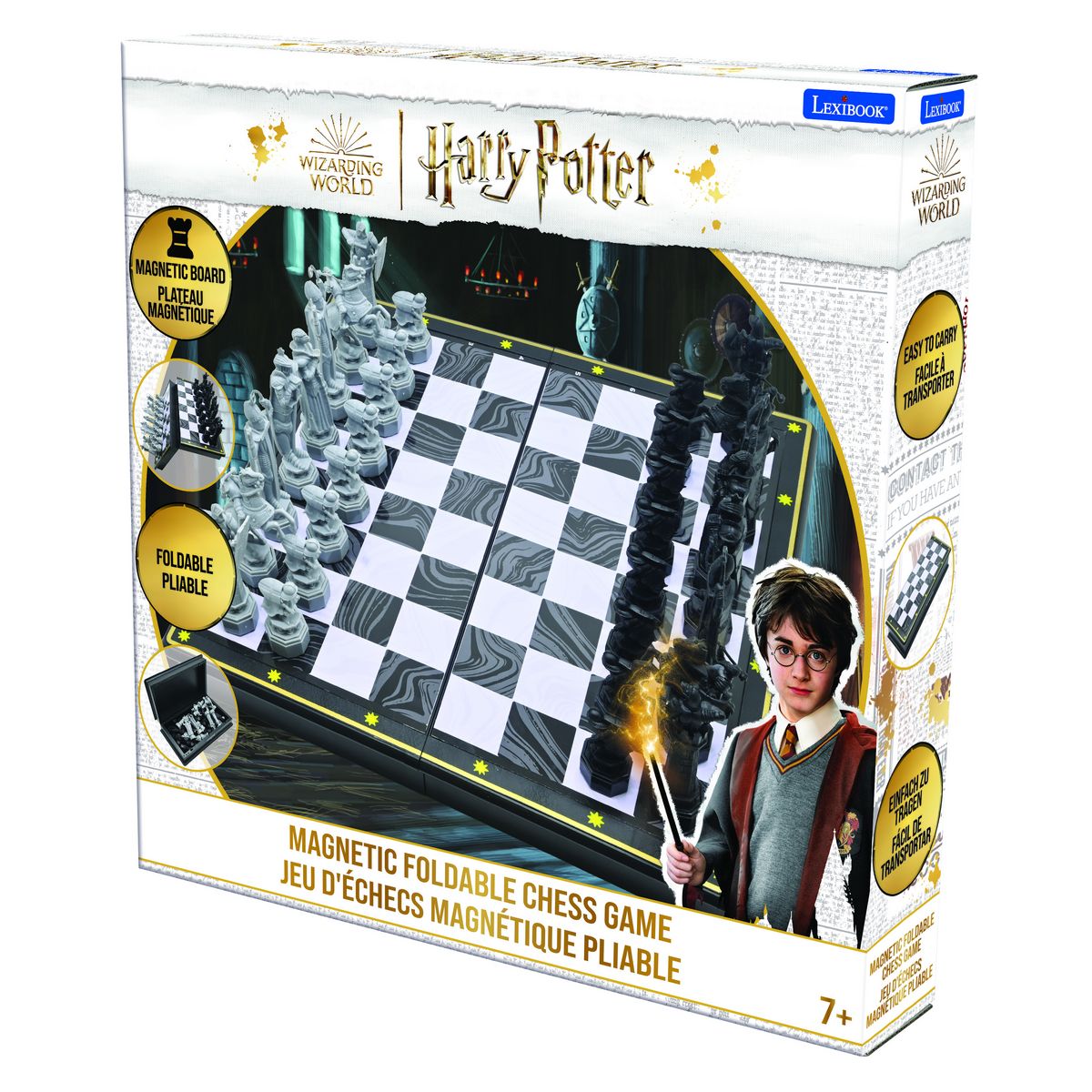 LEXIBOOK Jeu d'échecs Harry Potter Magnétique pliable