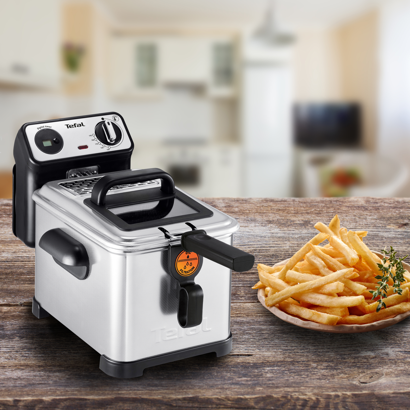 Voir la diapositive 2 : TEFAL Friteuse semi-professionnelle FR519170 - Inox