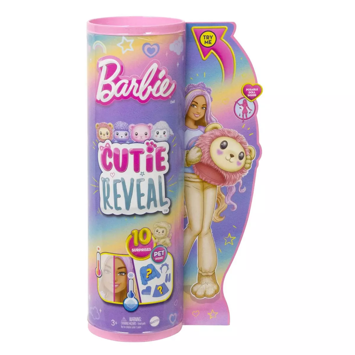 MATTEL Poupée Barbie Cutie Reveal Lion