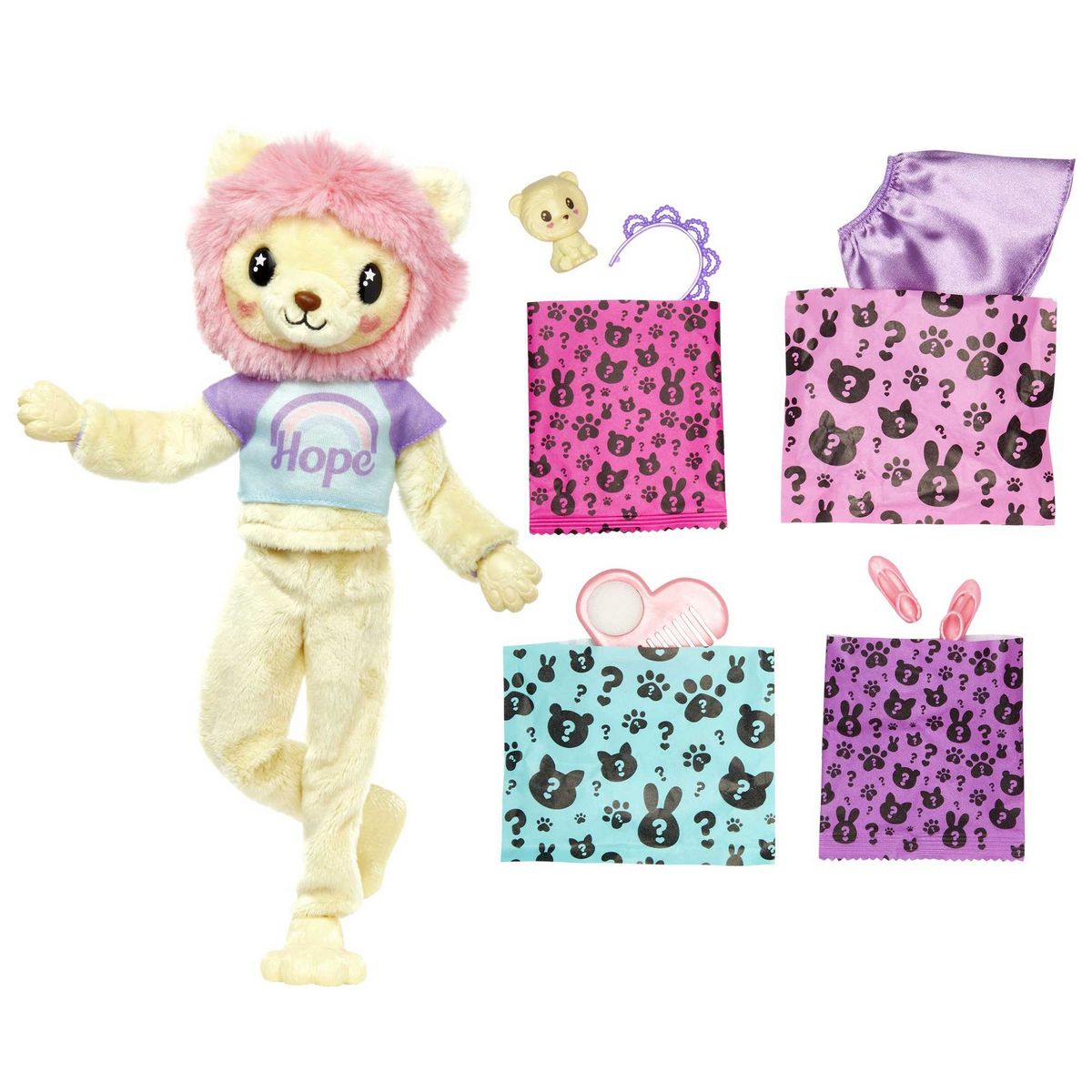 MATTEL Poupée Barbie Cutie Reveal Lion