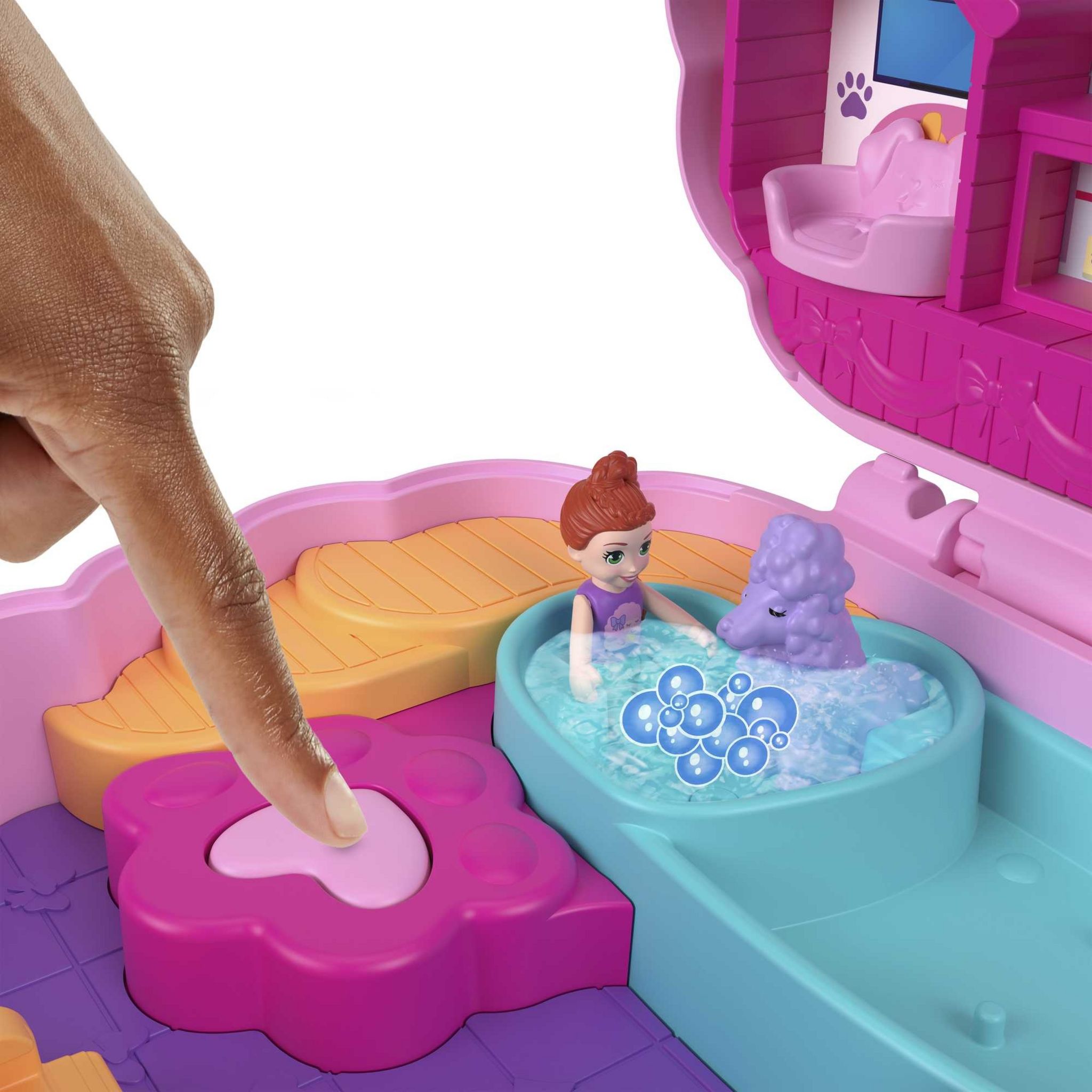 Voir la diapositive 4 : MATTEL Coffret Caniche au SPA Polly Pocket