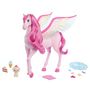 Voir la diapositive 2 : MATTEL Barbie Cheval Pégase sonore et lumineux - Une Touche de Magie