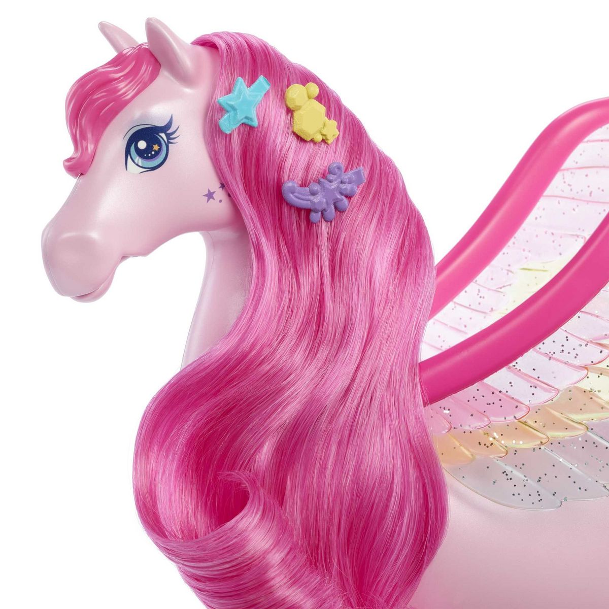 MATTEL Barbie Cheval Pégase sonore et lumineux - Une Touche de Magie