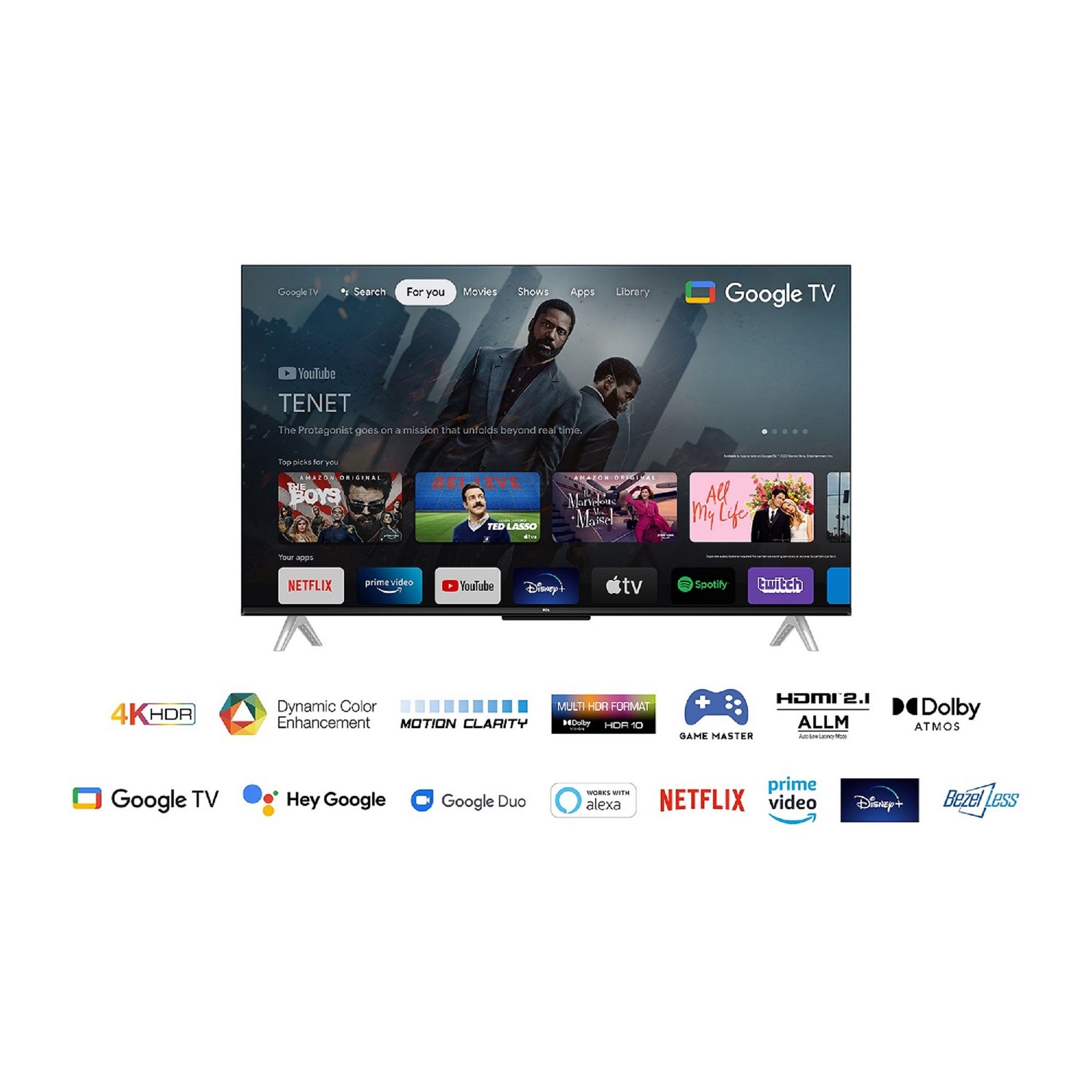 Voir la diapositive 13 : TCL 43C645 TV 4K QLED UHD 108 cm Smart TV