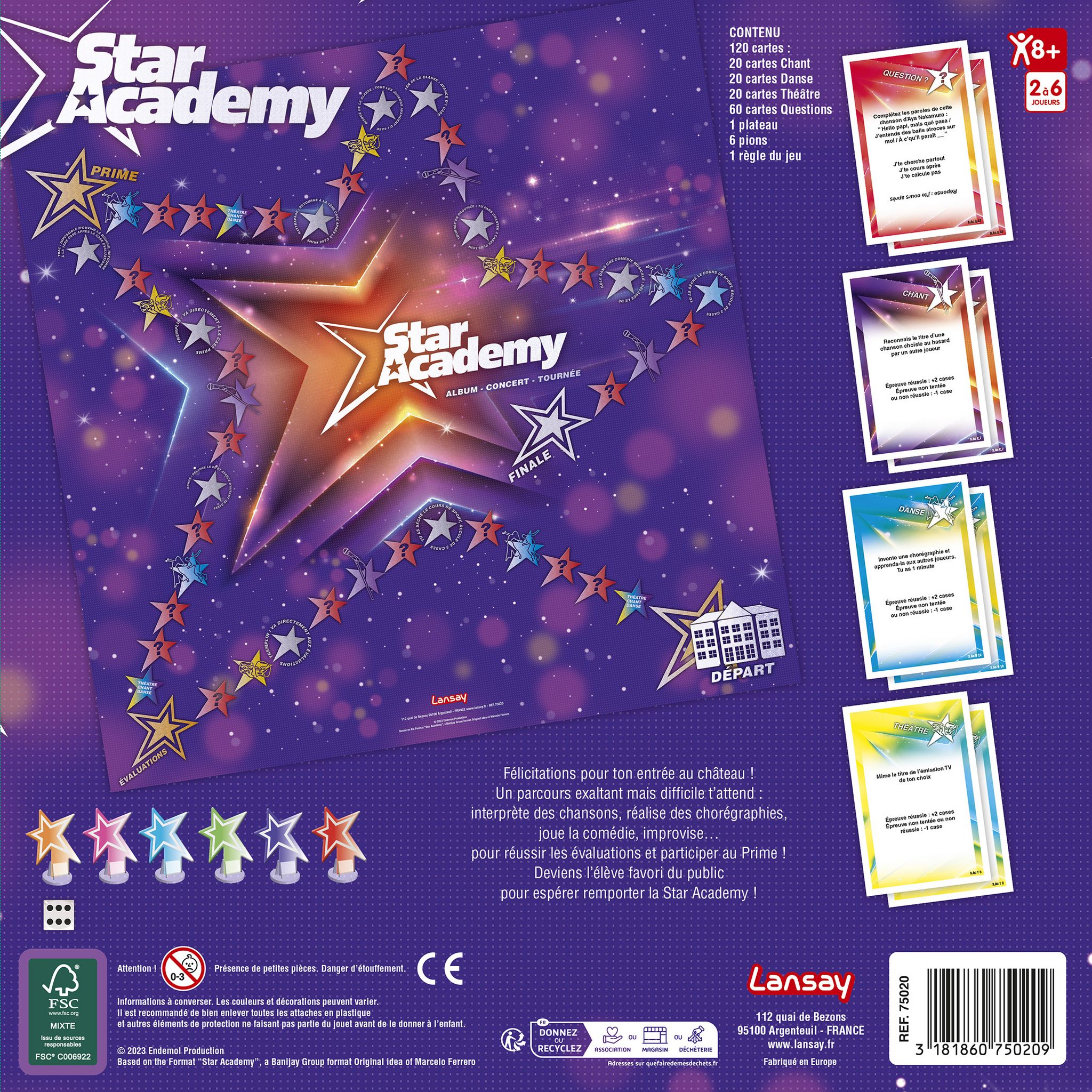 Voir la diapositive 2 : LANSAY Jeu Star Academy