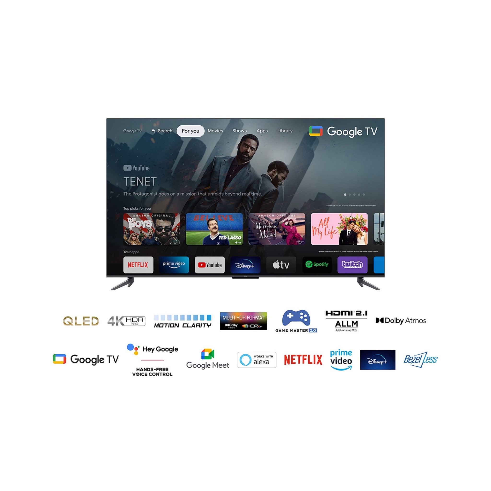 Voir la diapositive 11 : TCL 50C645 TV QLED UHD 127 cm Smart TV
