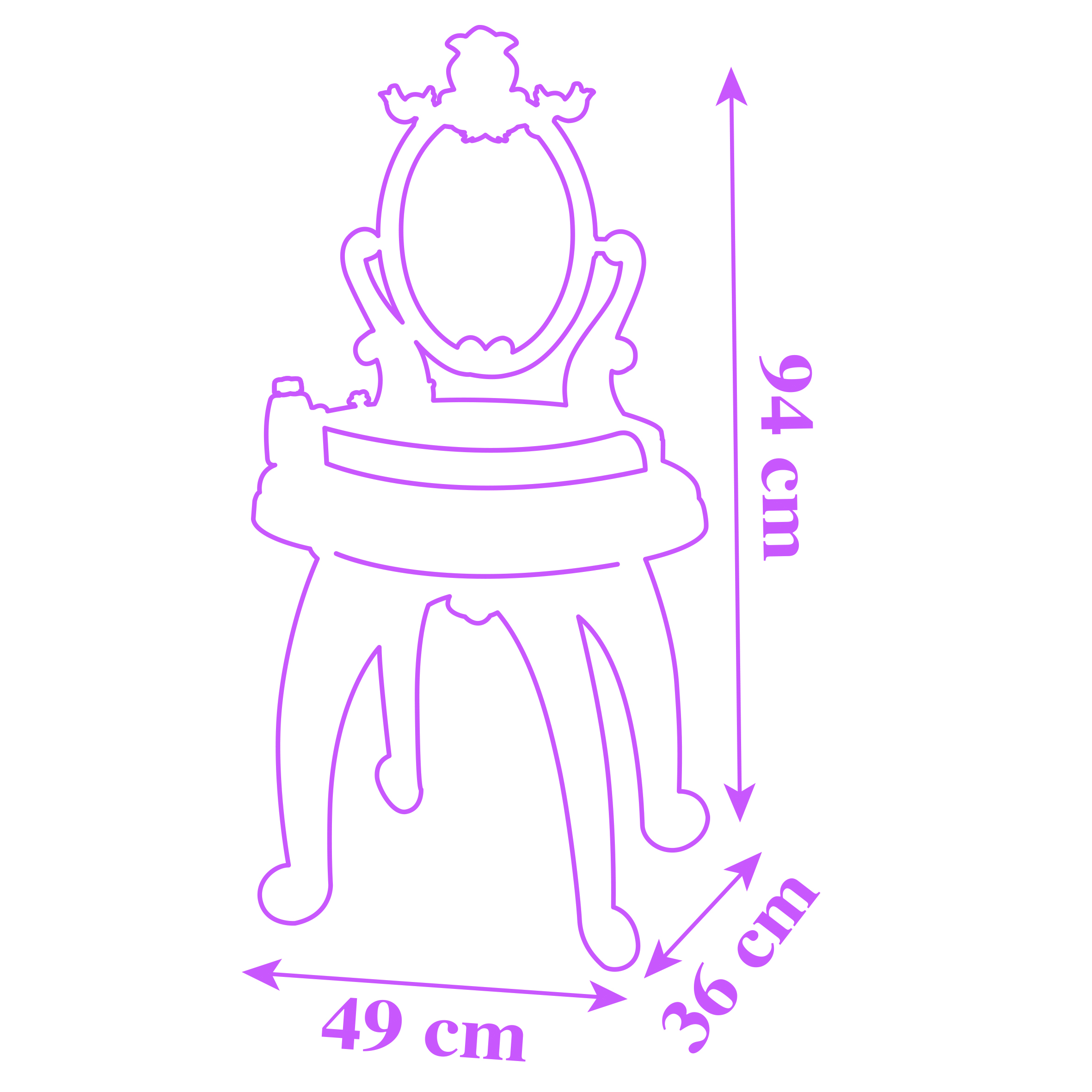 Voir la diapositive 3 : SMOBY Jeu de coiffure Smoby Coiffeuse Disney Princess 2 en 1 avec tabouret