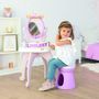 Voir la diapositive 5 : SMOBY Jeu de coiffure Smoby Coiffeuse Disney Princess 2 en 1 avec tabouret